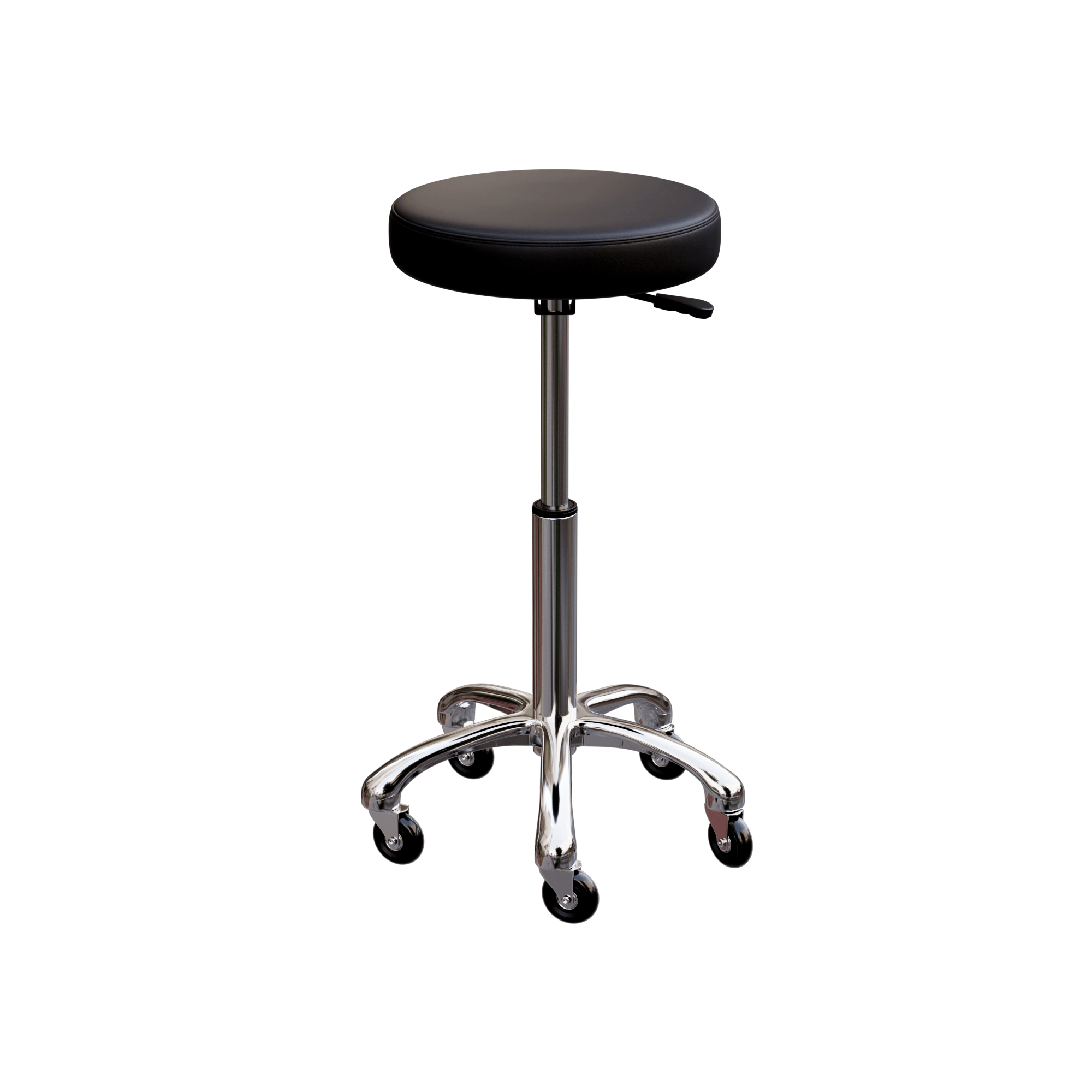 Professional Esthetician Stool with Adjustable Height & Metal Base - Hydraulic Facial Spa Chair for Salon, Beauty Clinic & Home Use (Model 1023A)