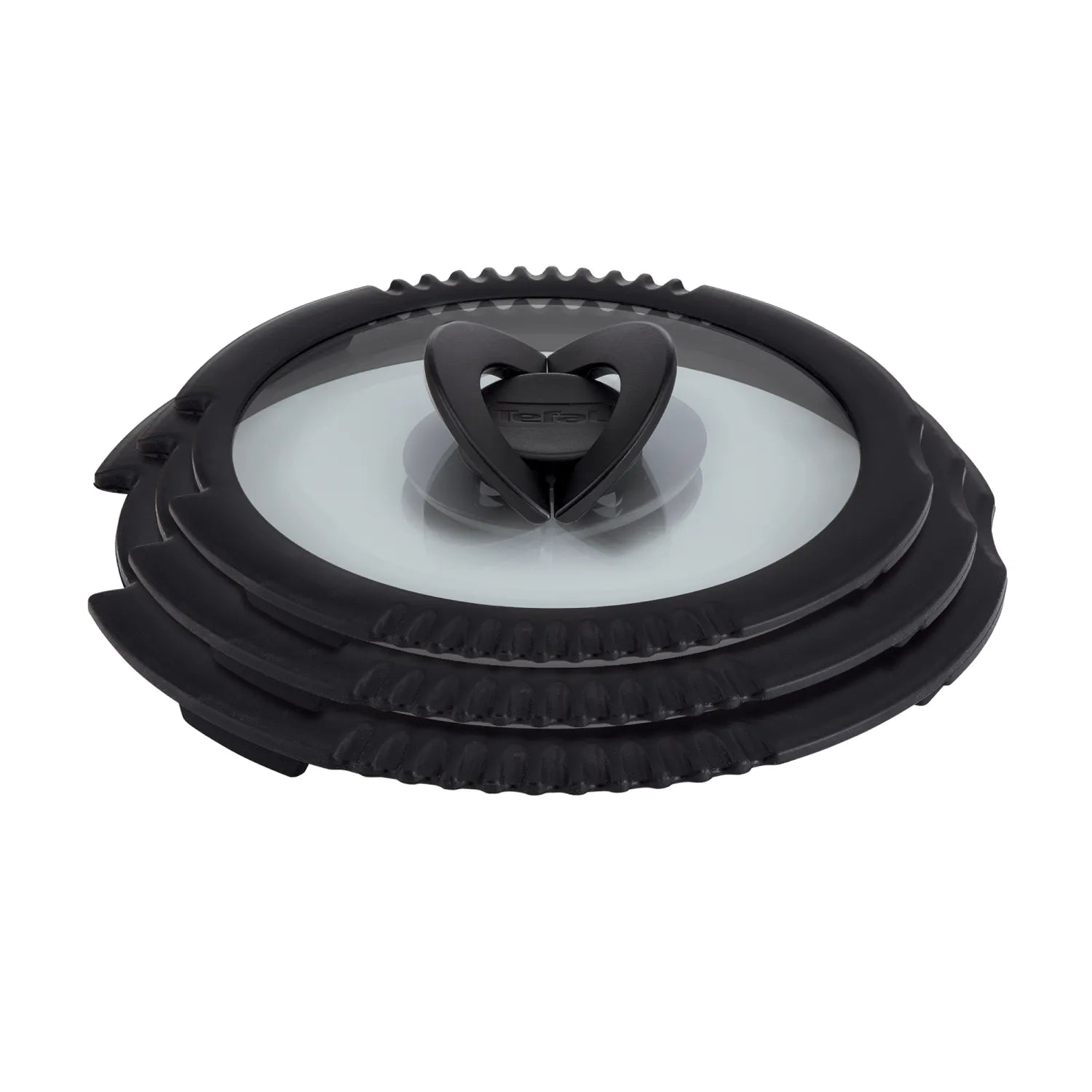 Tefal Ingenio 3-Piece Draining Lid Set (16cm, 18cm, 20cm) - Universal Pot Covers for Strain Pasta, Vegetables & More - Perfect for Cooking, Draining & Serving