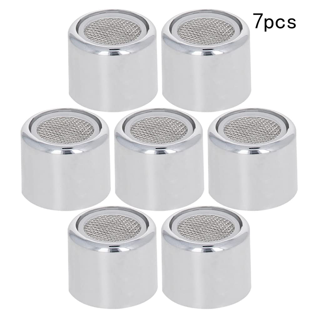 Yinpecly 20mm Female Thread Sink Faucet Aerator - 7PCS Kitchen Faucet Sprayer Replacement with Fine Tooth & Plating for Better Water Pressure - Perfect for Home Kitchen, RV, and Outdoor Use