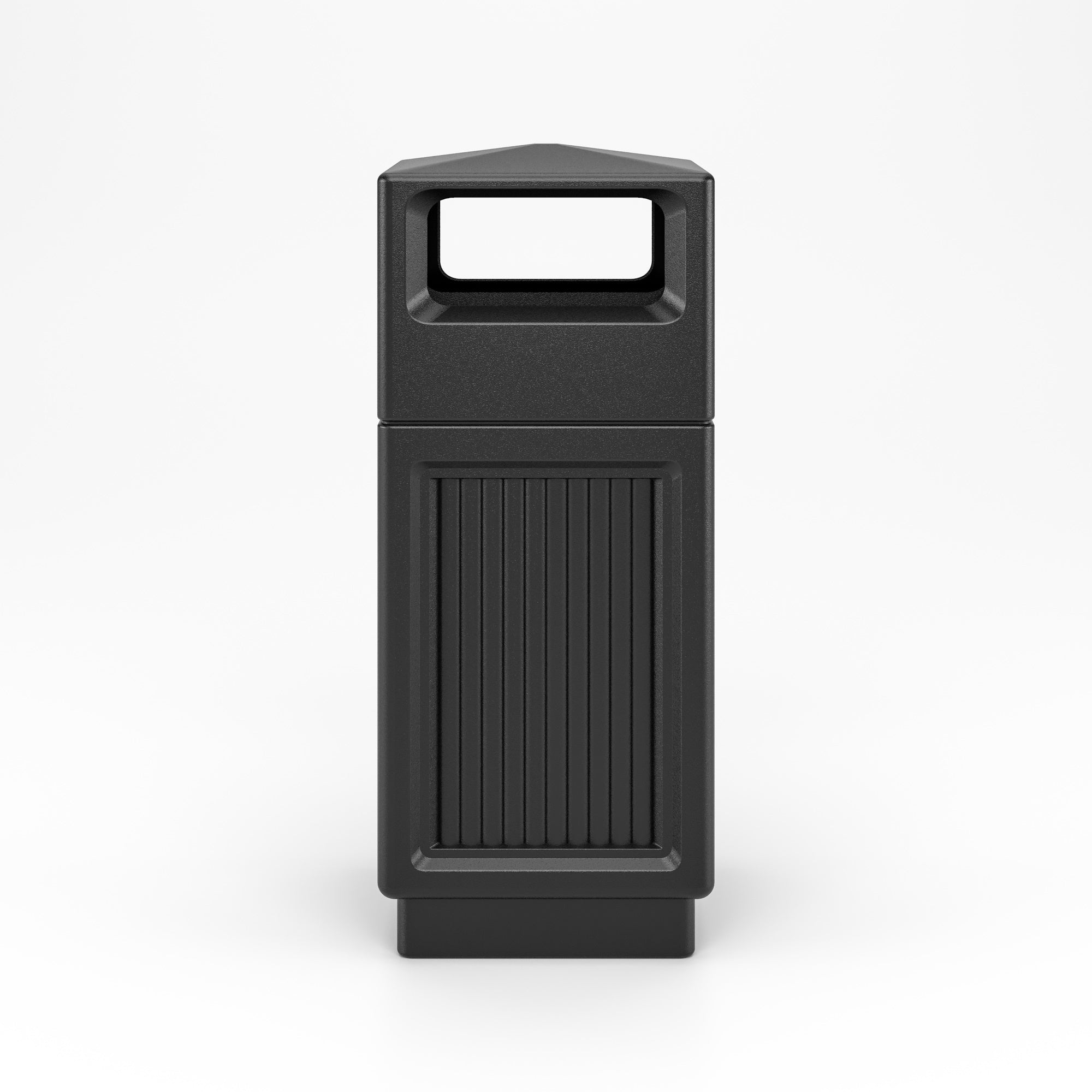 Safco Canmeleon™ 15 Gallon Recessed Panel Trash Can with Side Open - Durable Office Waste Bin for Recycling & Disposal [9478] - Perfect for Offices, Schools & Commercial Spaces