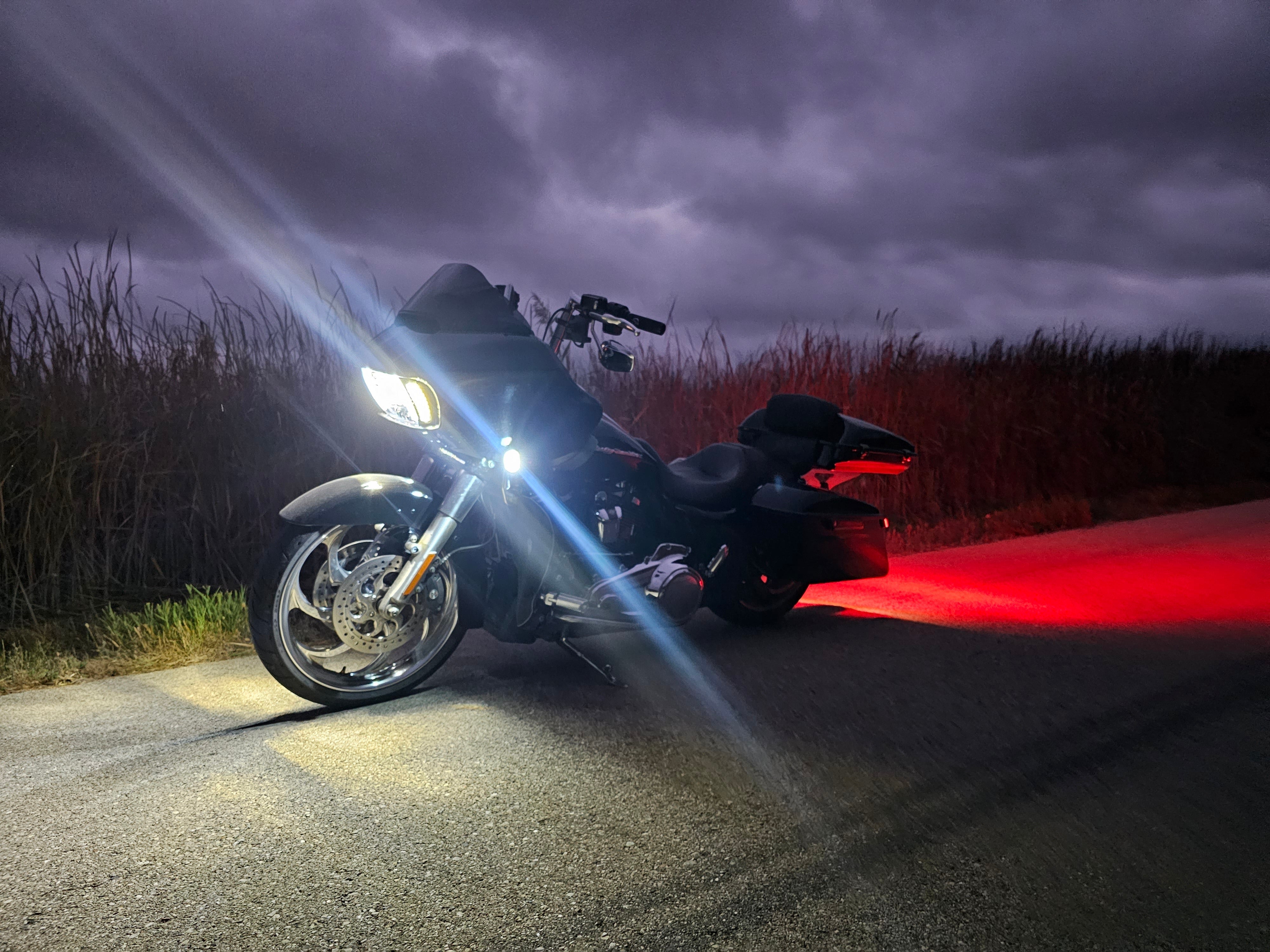 Eagle Lights LED Projection Headlight for Harley Davidson 2015+ Road Glide with Vent Insert Light Combo Kit - High Visibility Motorcycle Headlight for Night Riding & Improved Safety