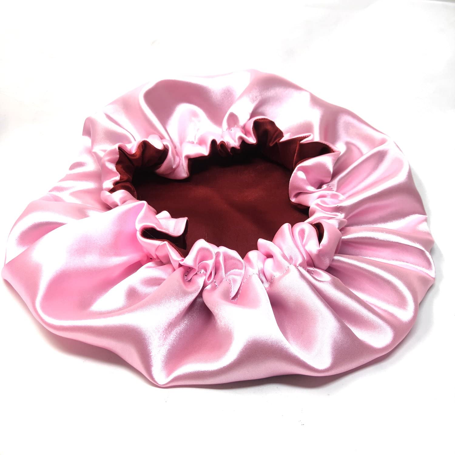 Anokhi Ada Dual Layer Satin Bonnet for Girls & Women - Silk-Like Hair Protection for Curly & Natural Hair - Sleep & Travel Essential (36-03)