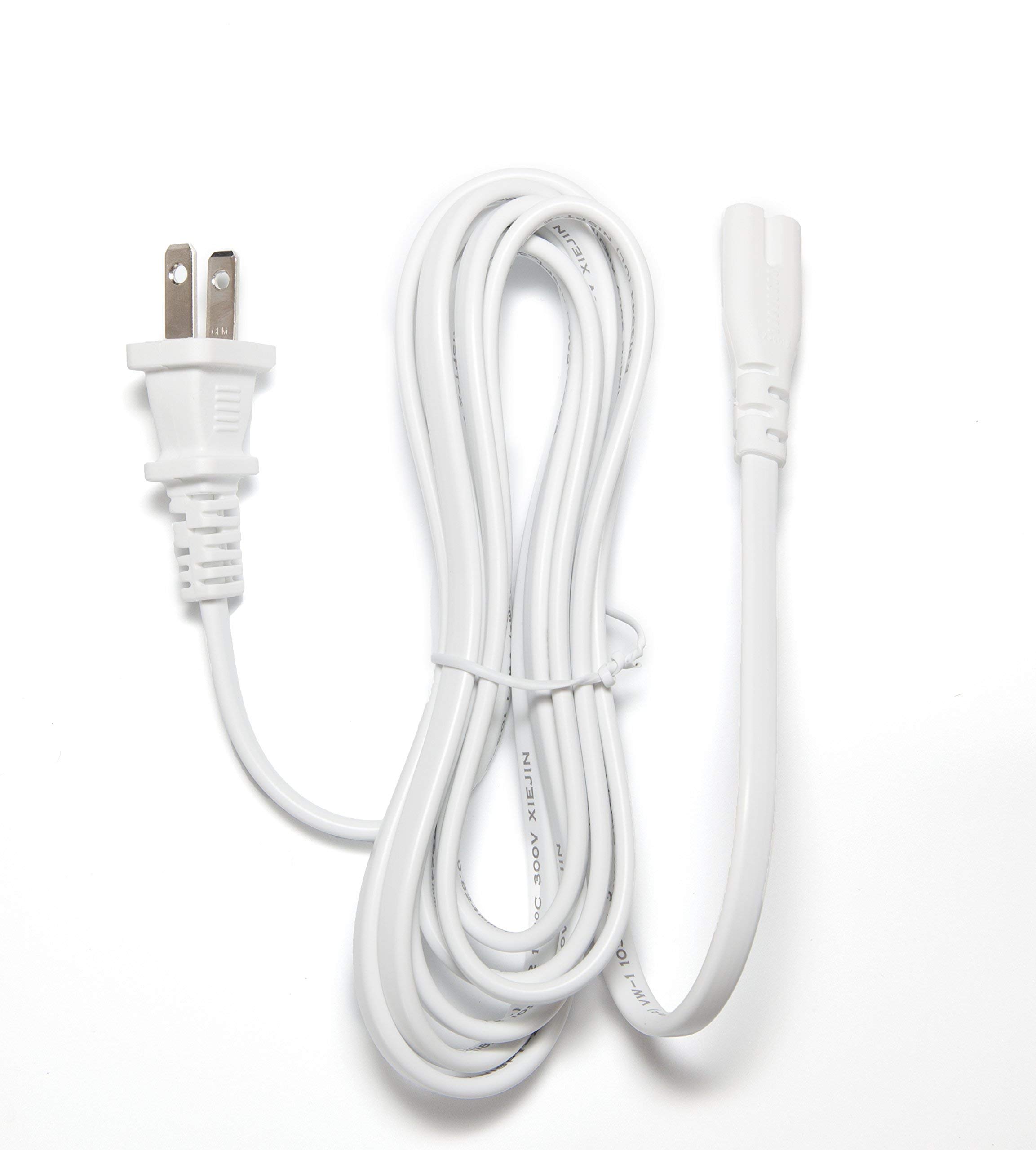 UL Listed OMNIHIL 10ft White AC Power Cord for Canon PIXMA TR4527 Printer - Perfect for Home Office & Small Business Printing Needs