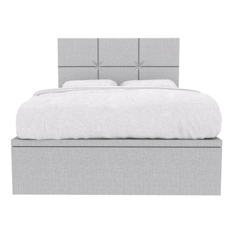 Jarvis Fabric Storage Bed with Pet-Friendly Upholstery - Space-Saving Platform Bed Frame with Underbed Storage for Small Apartments, Dorms & Pet Owners
