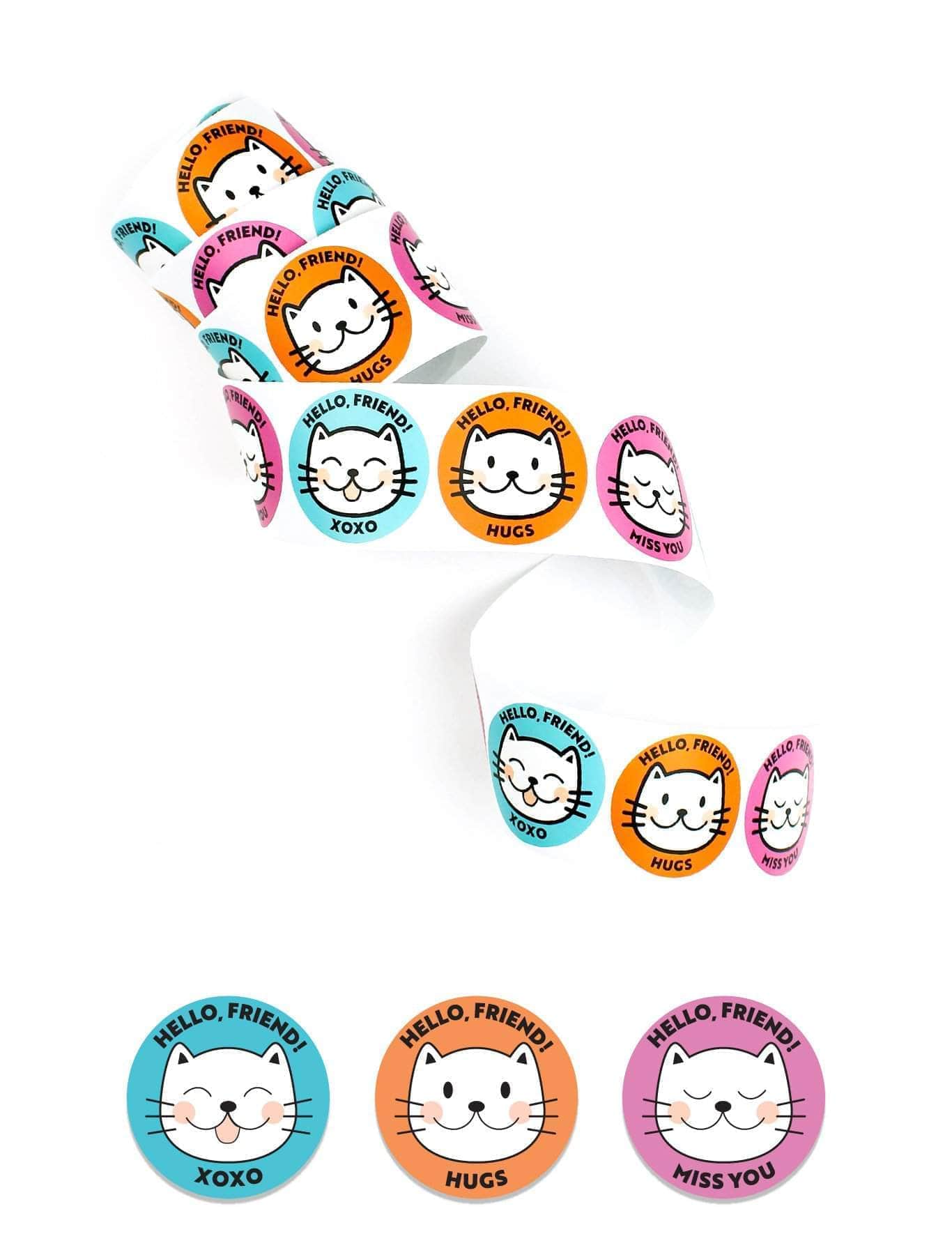 Cute Cat Stickers for Scrapbooking, DIY Crafts, and Laptop Decoration - Adorable Feline Vinyl Decals for Kids & Adults
