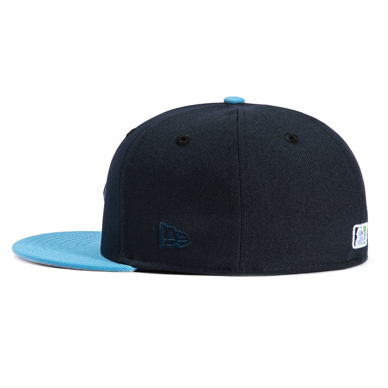 New Era 59Fifty Hillsboro Hops 10th Anniversary Patch BP Baseball Cap - Navy & Light Blue Snapback Hat for Men - Perfect for Baseball Games, Fan Collections & Casual Wear