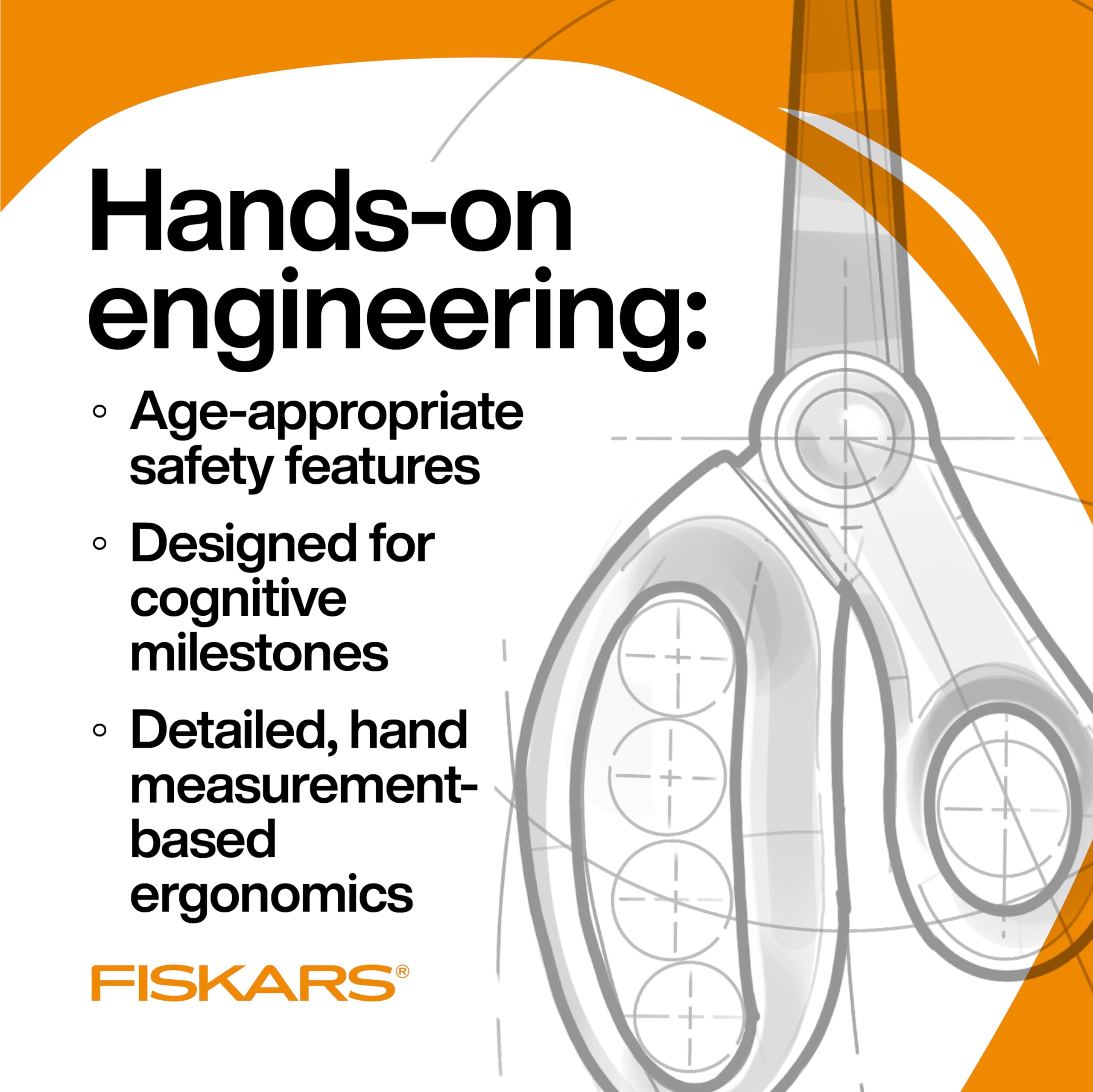Fiskars Softgrip Scissors 3-Pack - Ergonomic Kids Scissors for Ages 8-15 - Perfect for School Projects, Arts & Crafts, Homework, and Classroom Supplies - Back to School Essentials
