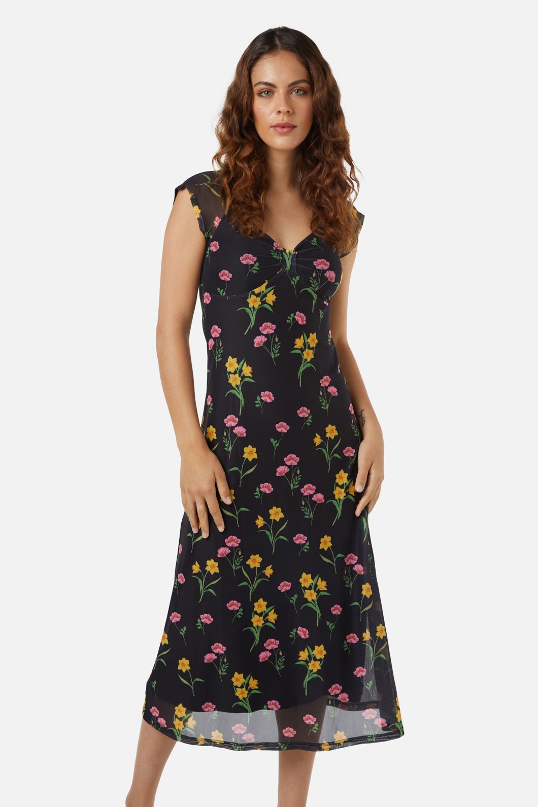 Jacinta Mesh Dress for Women - Sexy Sheer Lace Party Dress - Perfect for Night Out, Club, Date Night, and Special Occasions