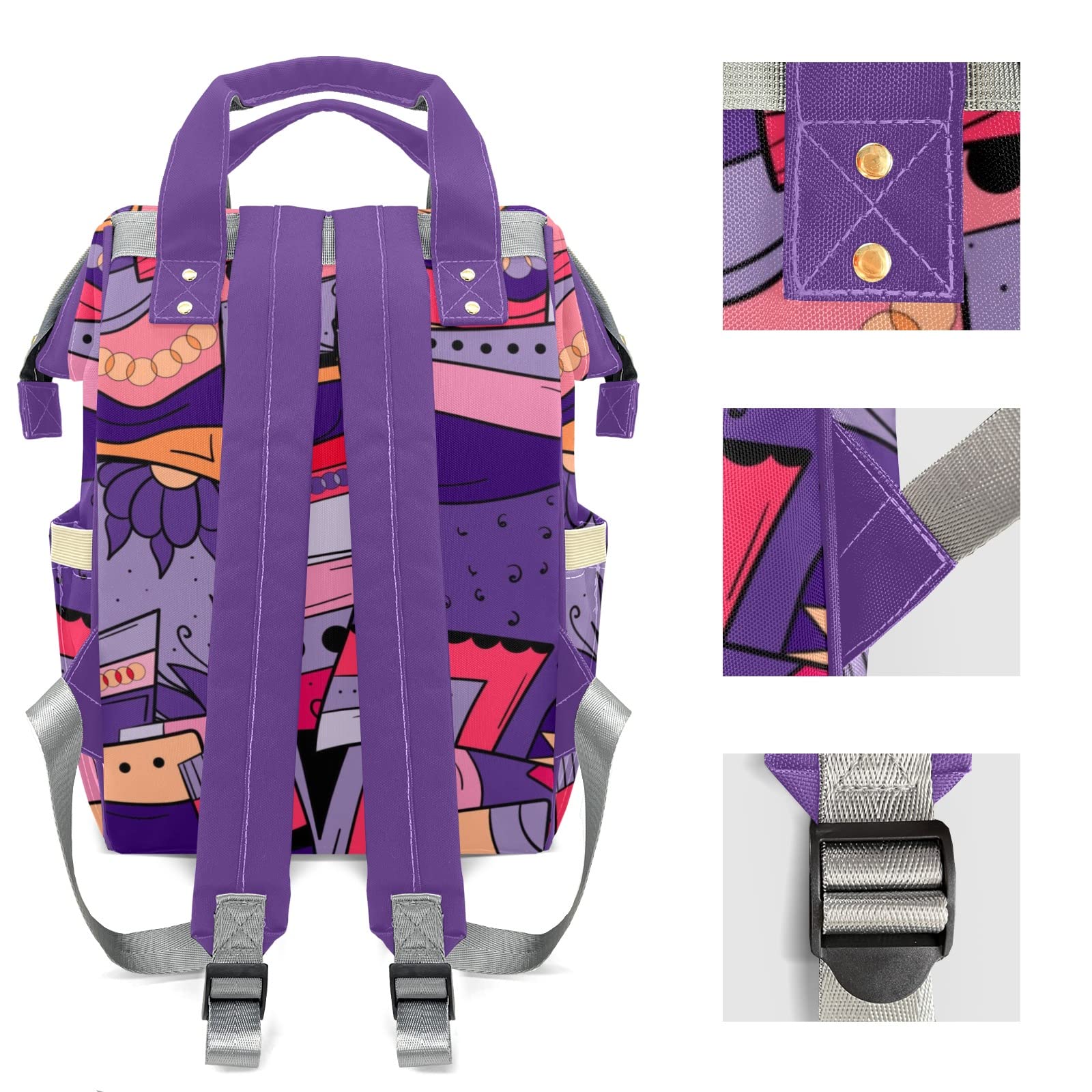 **Personalized Baby Diaper Backpack with Custom Name - Large Capacity Waterproof Diaper Bag for Boys & Girls - Multifunctional Travel Backpack for Moms & Dads - Perfect for Daycare, Travel & Outings**