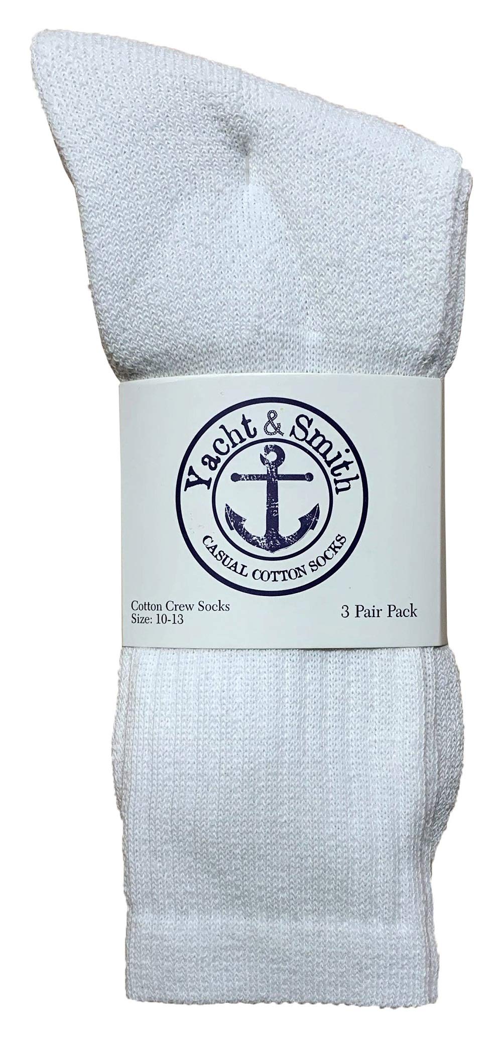 240 Pairs Bulk Wholesale Men's Cotton Athletic Socks - Yacht & Smith Brand - Shoe Size 8-12 - Perfect for Sports, Running, Gym & Casual Wear