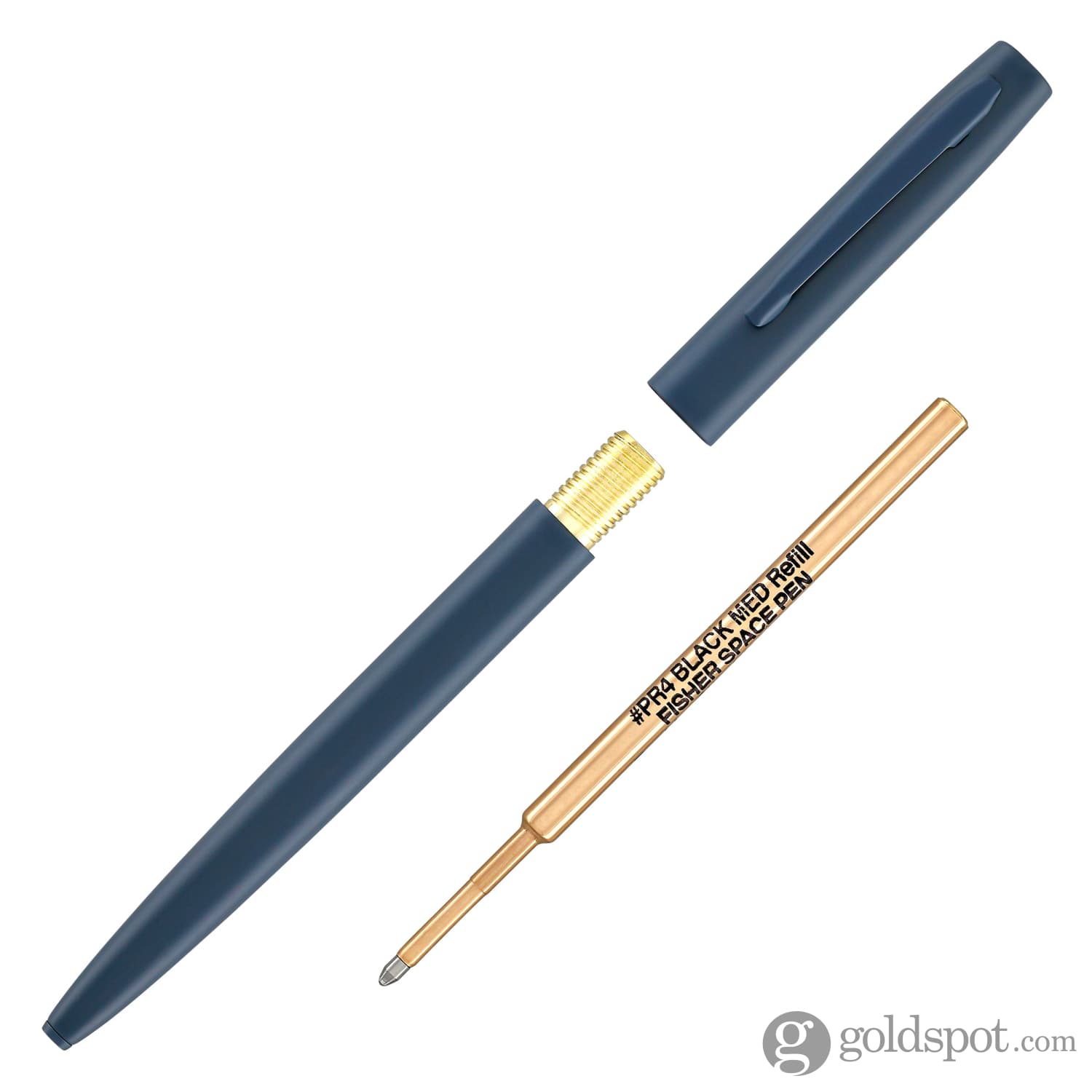 Fisher Space Cap O Matic Ballpoint Pen - Cerakote® Elite Navy Blue Space Pen for Writing in Extreme Conditions, Perfect for Outdoor Adventures, Travel & Everyday Use