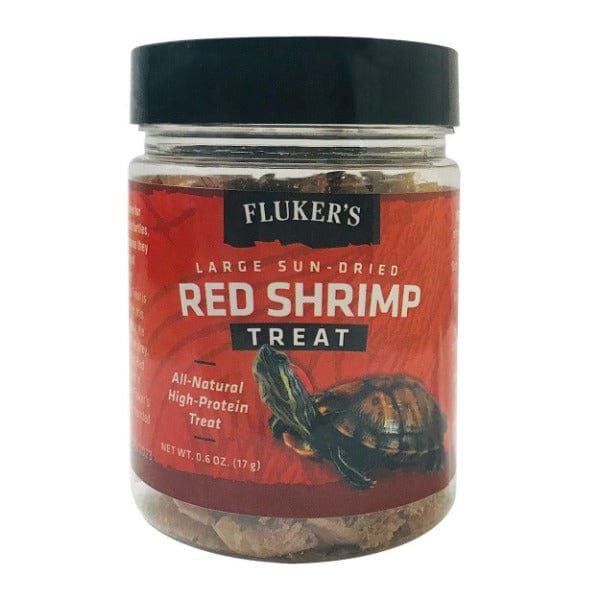 Fluker's Large Sun-Dried Red Shrimp Treat for Reptiles, Turtles, and Amphibians - High-Protein Natural Food for Bearded Dragons, Aquatic Turtles, and Frogs - Perfect for Feeding Time and Nutritional Supplement
