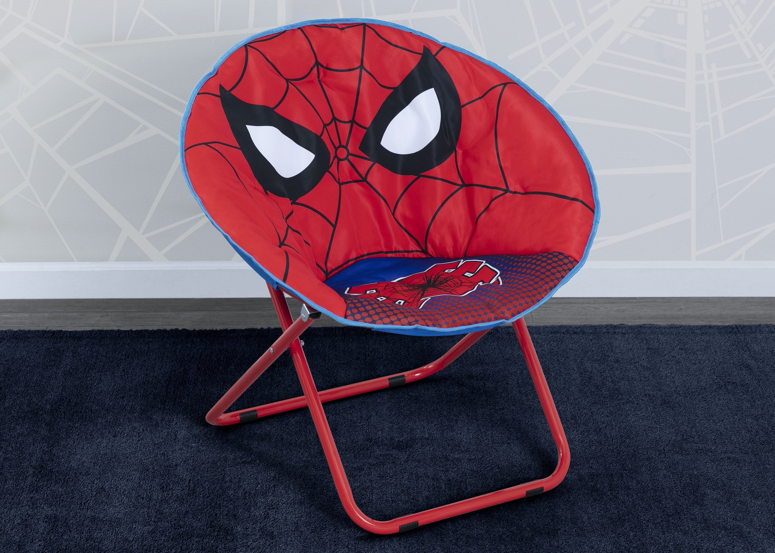 Spider-Man Saucer Chair for Kids, Teens & Adults - Comfortable Gaming & Lounge Chair for Bedroom, Living Room & Dorm - Superhero Themed Bean Bag Chair for Relaxing & Reading
