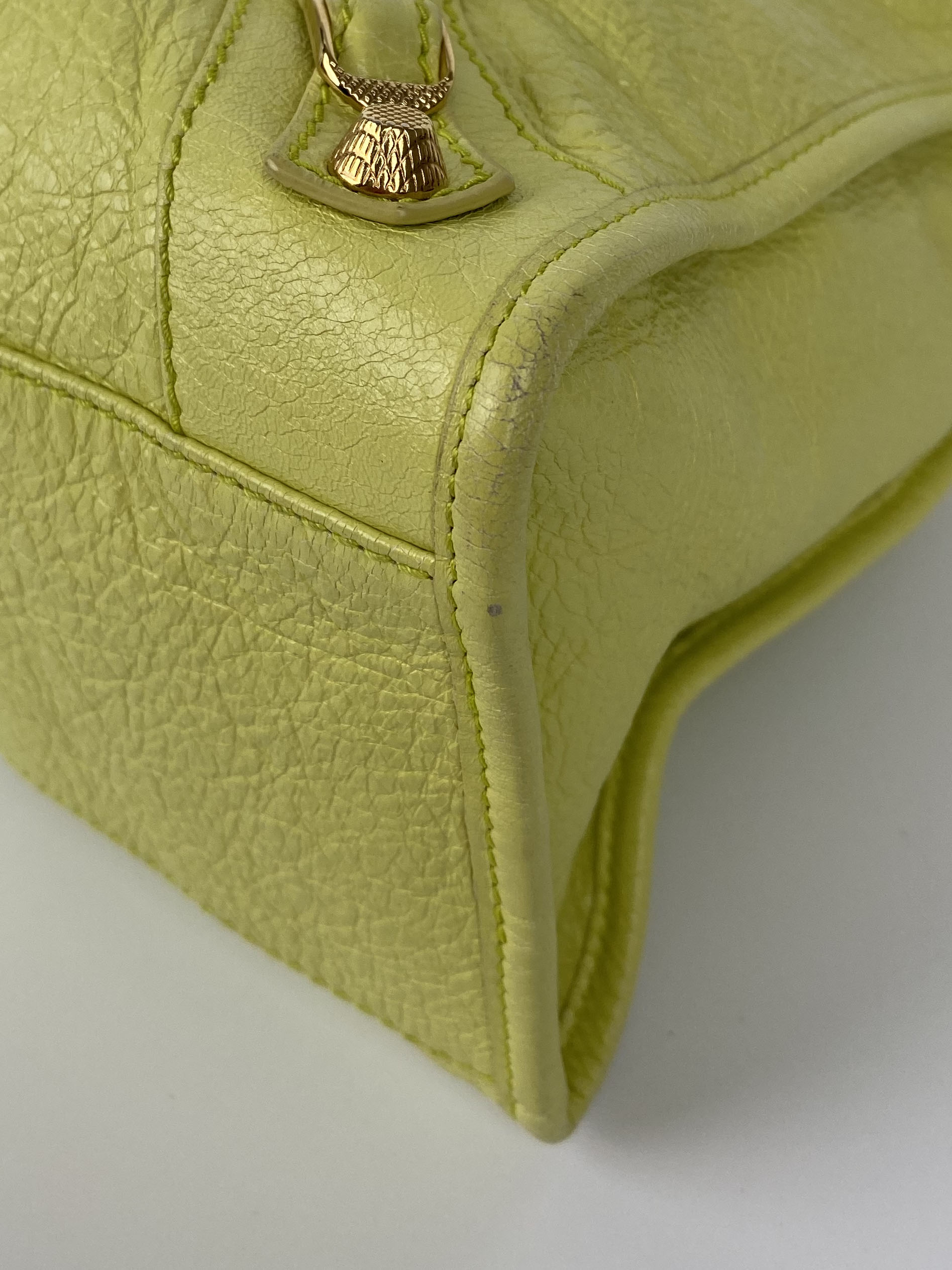 Balenciaga Pistachio Yellow Medium City Bag - Luxury Designer Handbag for Women | Perfect for Work, Travel & Everyday Use