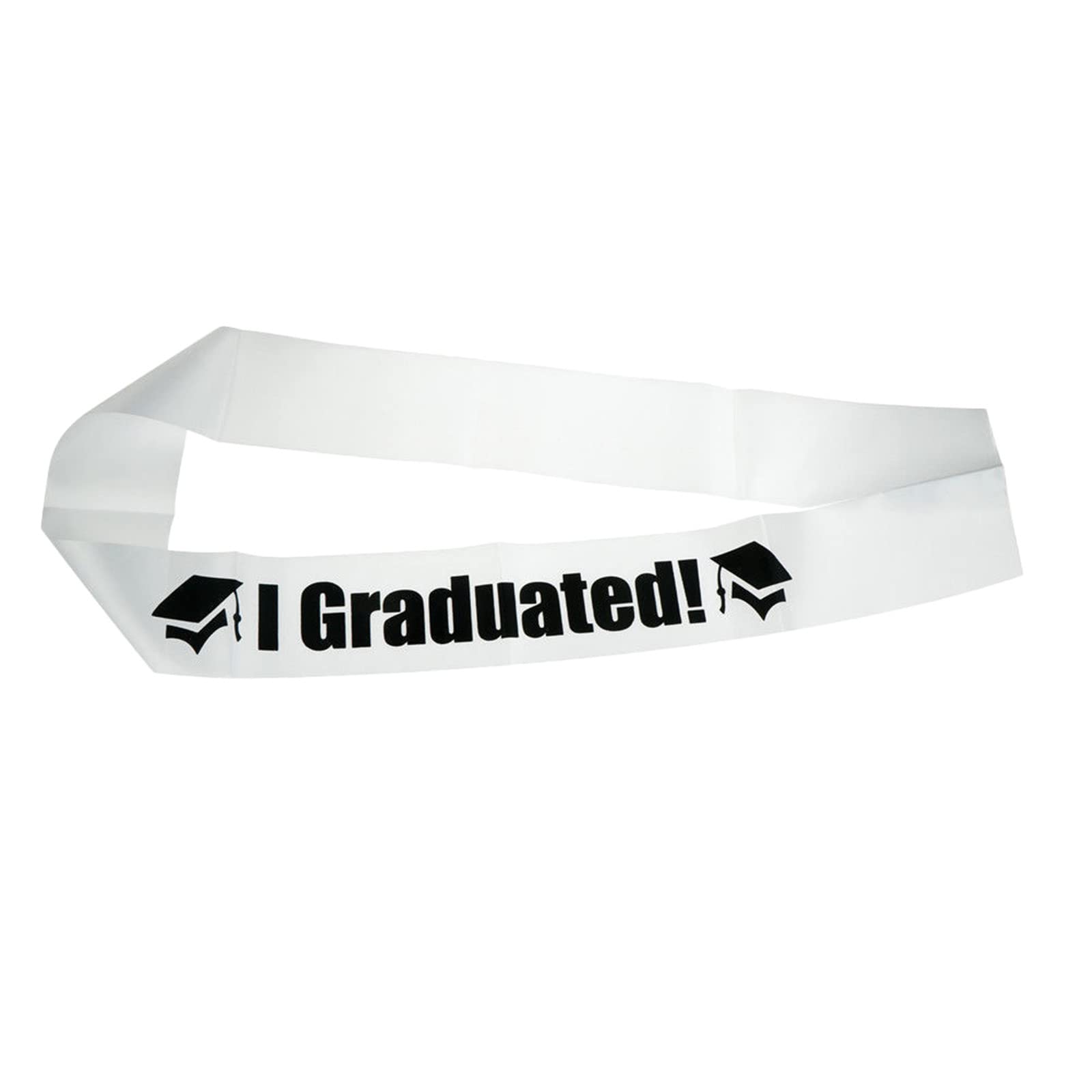 Graduation Shoulder Strap Sash - Gold & White Etiquette Belt for Graduation Ceremonies, Bachelorette Parties & School Events - Elegant One-Size Party Decorations & Celebration Accessories - Perfect for Photo Ops & Graduation Decor