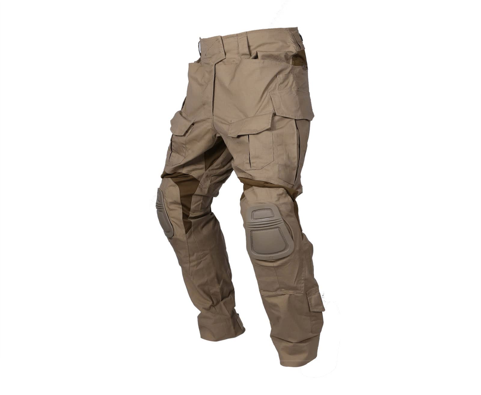 Emerson Airsoft Tactical Combat Pants - Military BDU Gen3 Pants with Knee Pads - Coyote Brown - Perfect for Airsoft, Hunting & Outdoor Adventures