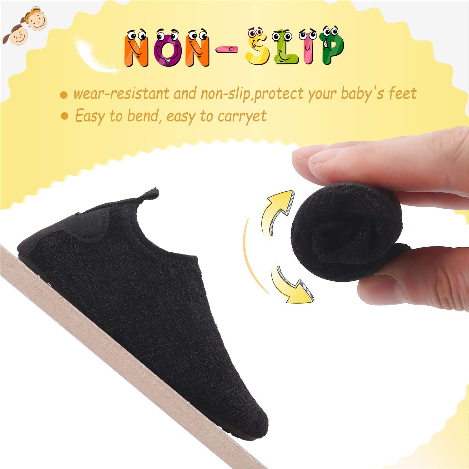 Storeofbaby Quick-Dry Barefoot Water Shoes for Baby Boys & Girls - Perfect for Swim, Beach, Pool, and Outdoor Adventures