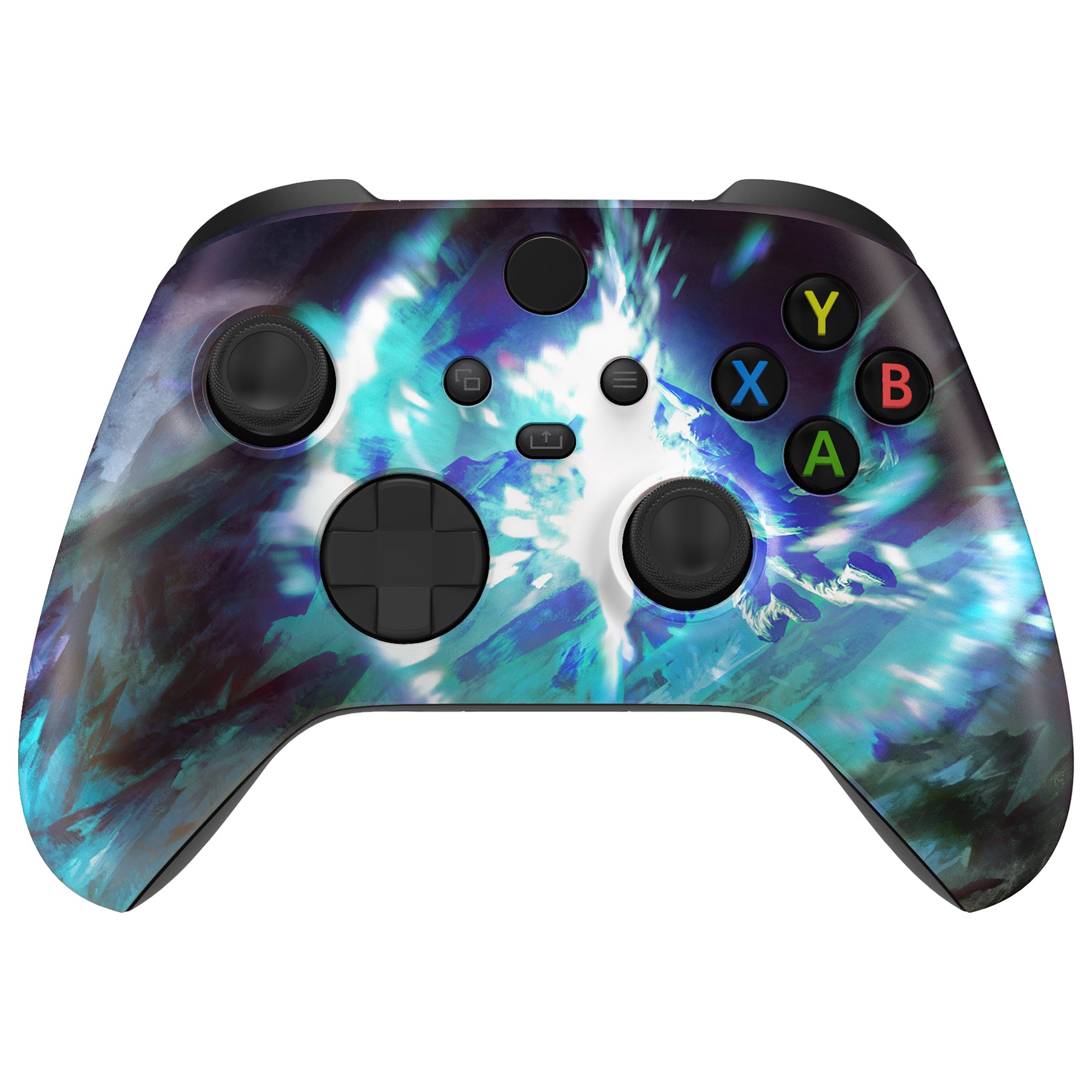 eXtremeRate Crystal Fantasy Faceplate & Housing Shell Case for Xbox Series S/X Controller - Replacement Part (Controller Not Included) - Perfect for Gaming, Customization & Enhanced Aesthetics