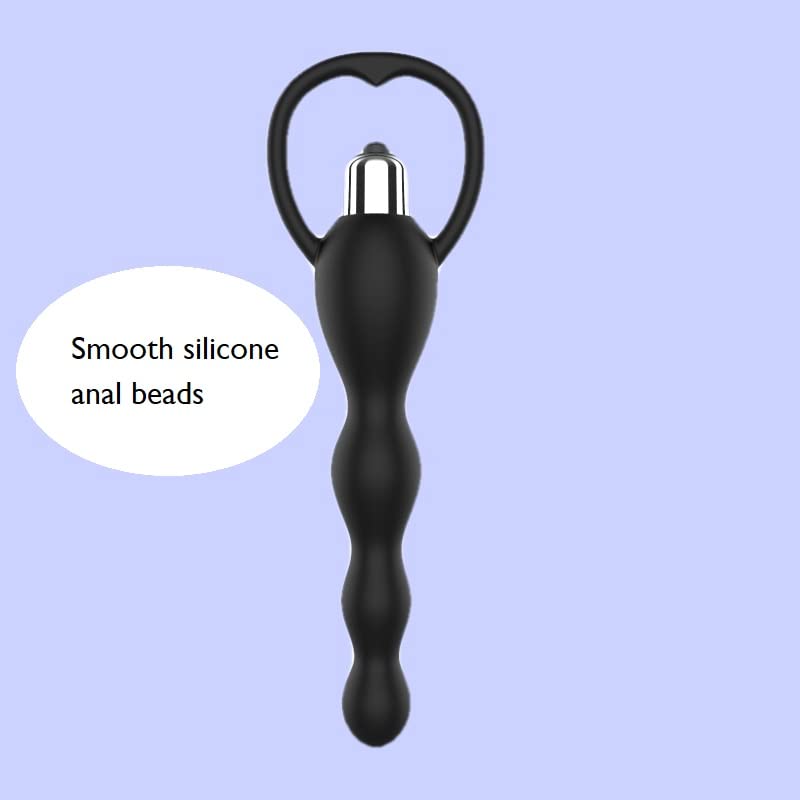 Premium Vibrating Anal Beads Set - Rechargeable Silicone Anal Vibrator with Remote Control for Couples Play & Solo Stimulation - Perfect for BDSM, Foreplay & Enhanced Pleasure
