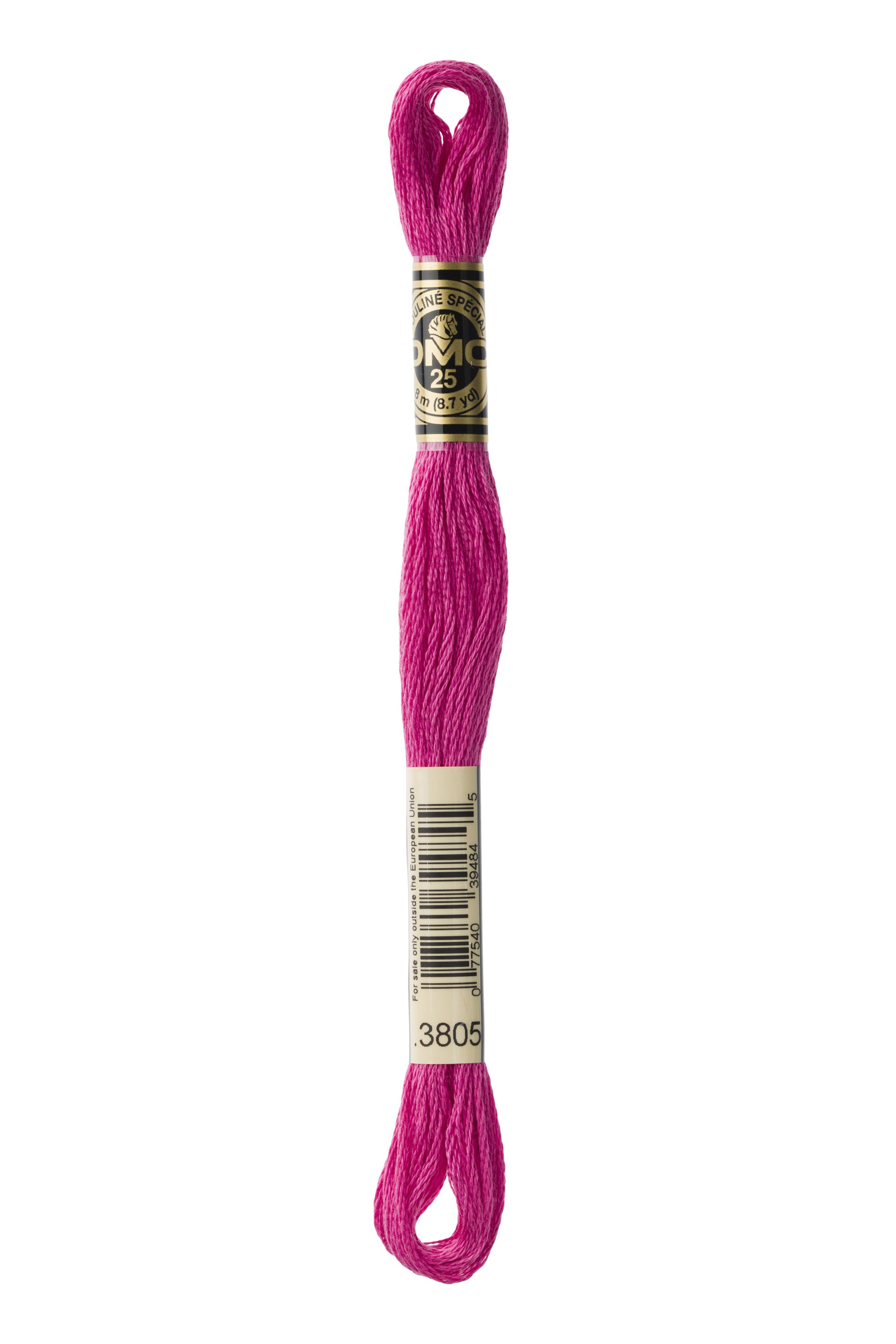 DMC 3805 Cotton Embroidery Floss - 6-Strand 100% Mercerized Cotton Thread for Cross Stitch, Needlepoint & Hand Embroidery - Perfect for DIY Crafts, Scrapbooking & Home Decor Projects