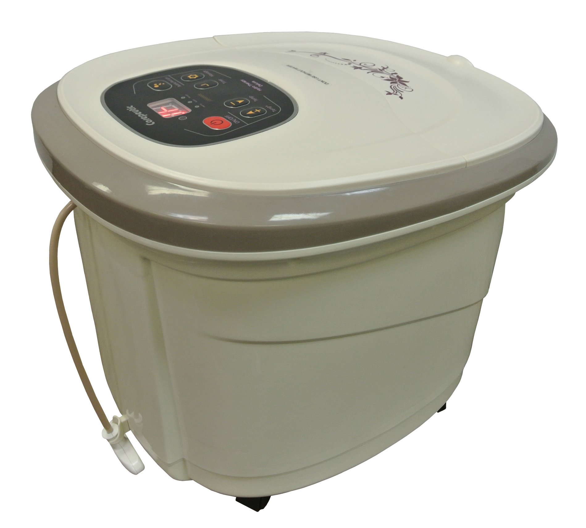 Carepeutic Electric Foot and Leg Massager with Hydro Therapy - 17 lbs, Milk White - Perfect for Relaxation, Pain Relief, and Spa Treatments at Home