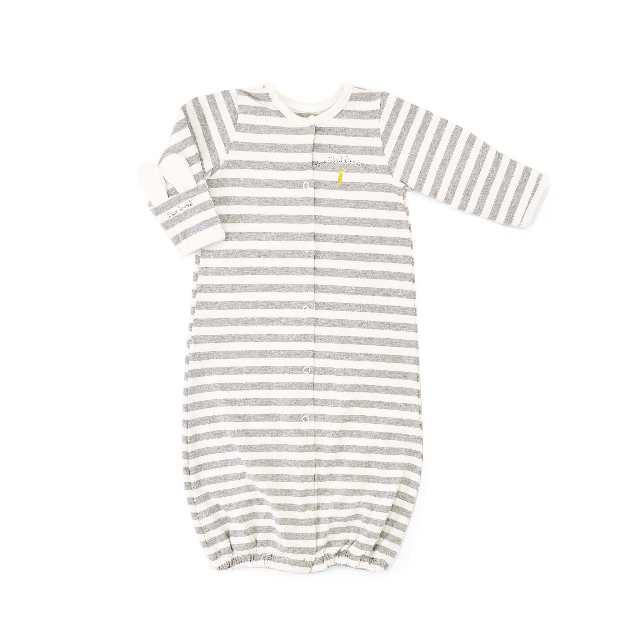 Retired Bloom Convertible Newborn Gown - Soft Baby Sleepwear for Boys & Girls - Perfect for Hospital, Home & Photo Shoots