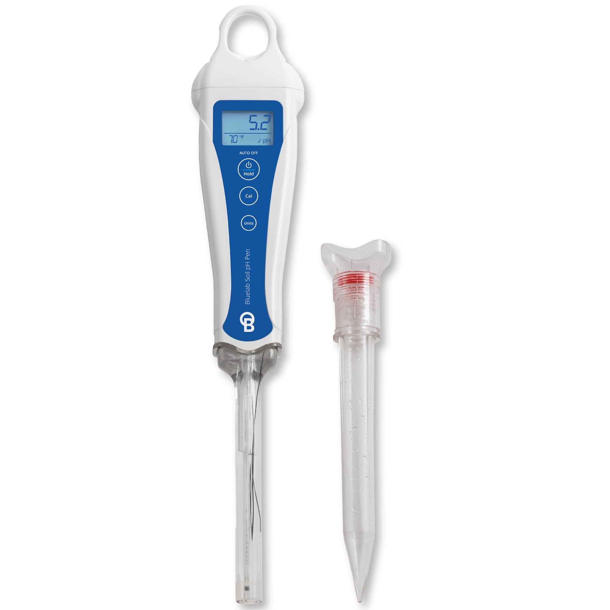 Bluelab PENSOILPH Digital Soil pH Meter - Accurate Water Test Kit for Hydroponics, Coco Coir & Rockwool | Easy Calibration for Indoor Plants, Greenhouse & Home Gardening | Monitor Nutrient Levels for Healthier Growth