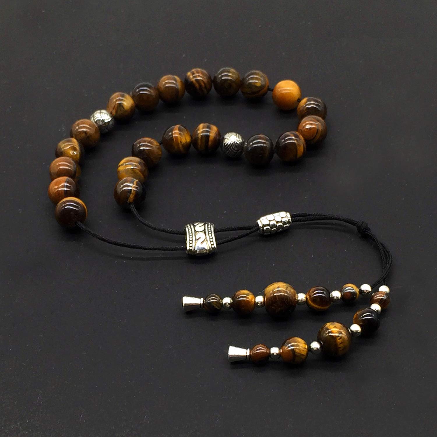 Greek Komboloi Worry Beads - Handmade Stress Relief & Anxiety Beads for Relaxation, Meditation, and Focus | Perfect for Fidgeting, Mindfulness Practice, and Office Desk Accessories