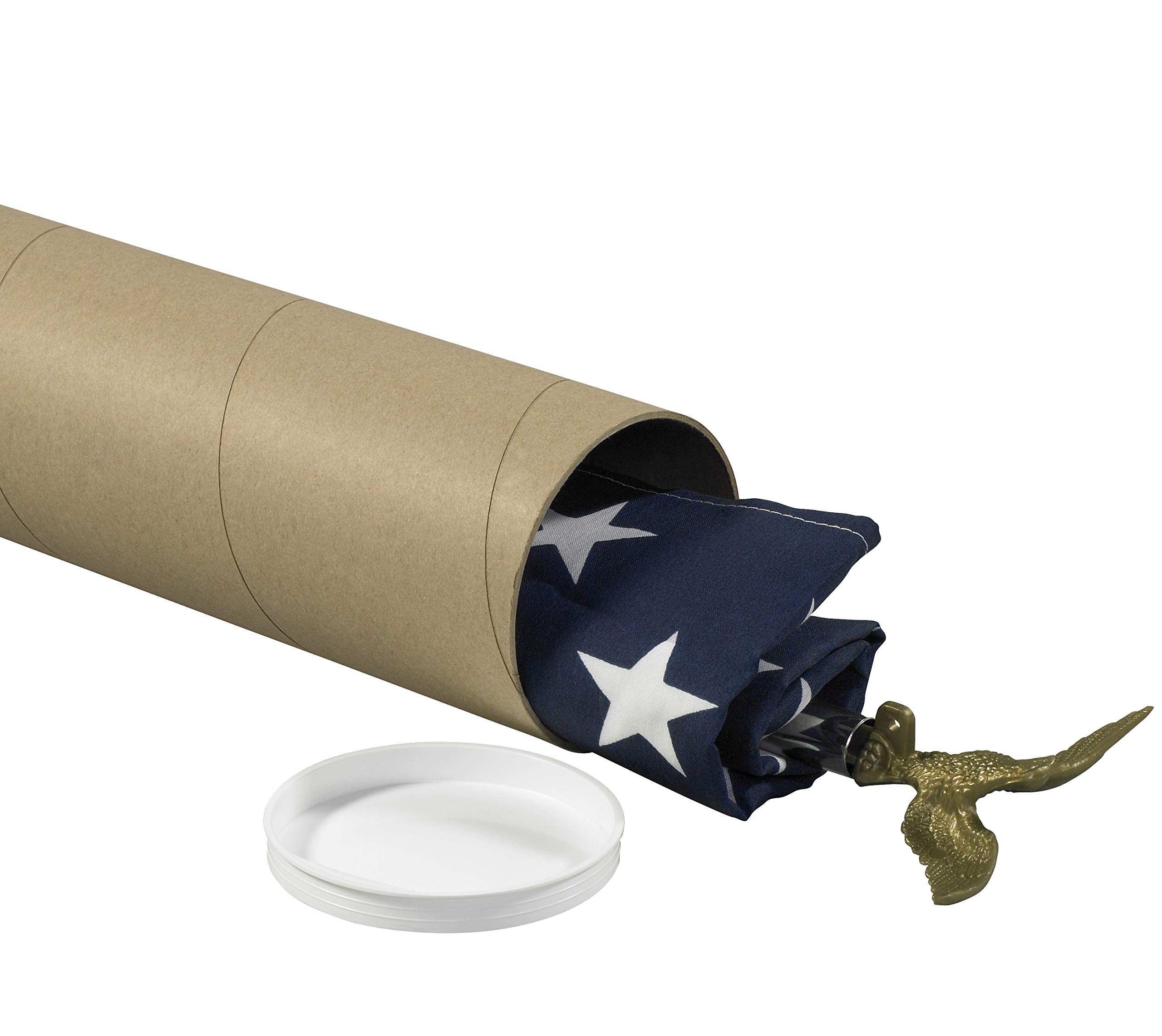 Heavy-Duty Mailing Tubes 4x72 Inches with End Caps - Kraft Brown Shipping Tubes for Posters, Artwork & Documents - 12 Pack Bulk Case (Ideal for Shipping, Storage & Protection)