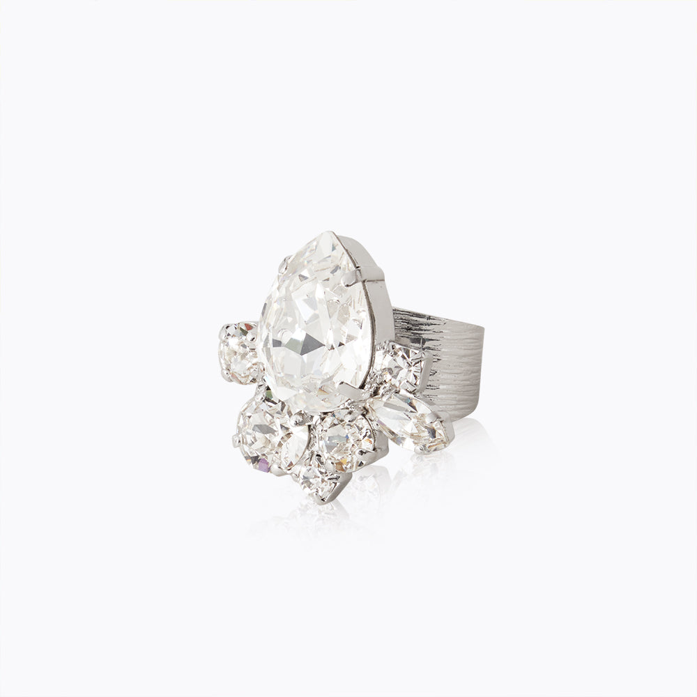 NYX Crystal Ring - Elegant & Sparkling Jewelry for Women - Perfect for Parties, Weddings & Everyday Wear