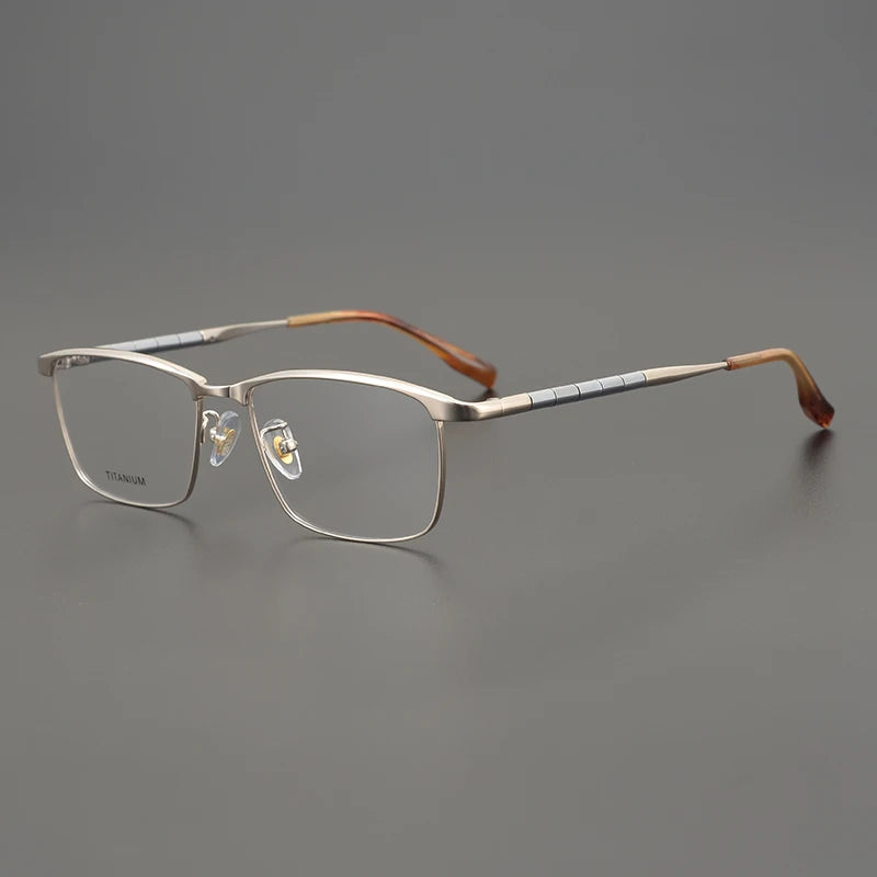 Aimee Unisex Full Rim Square Titanium Eyeglasses 6119 - Lightweight Durable Frame for Men & Women - Perfect for Reading, Work & Everyday Use