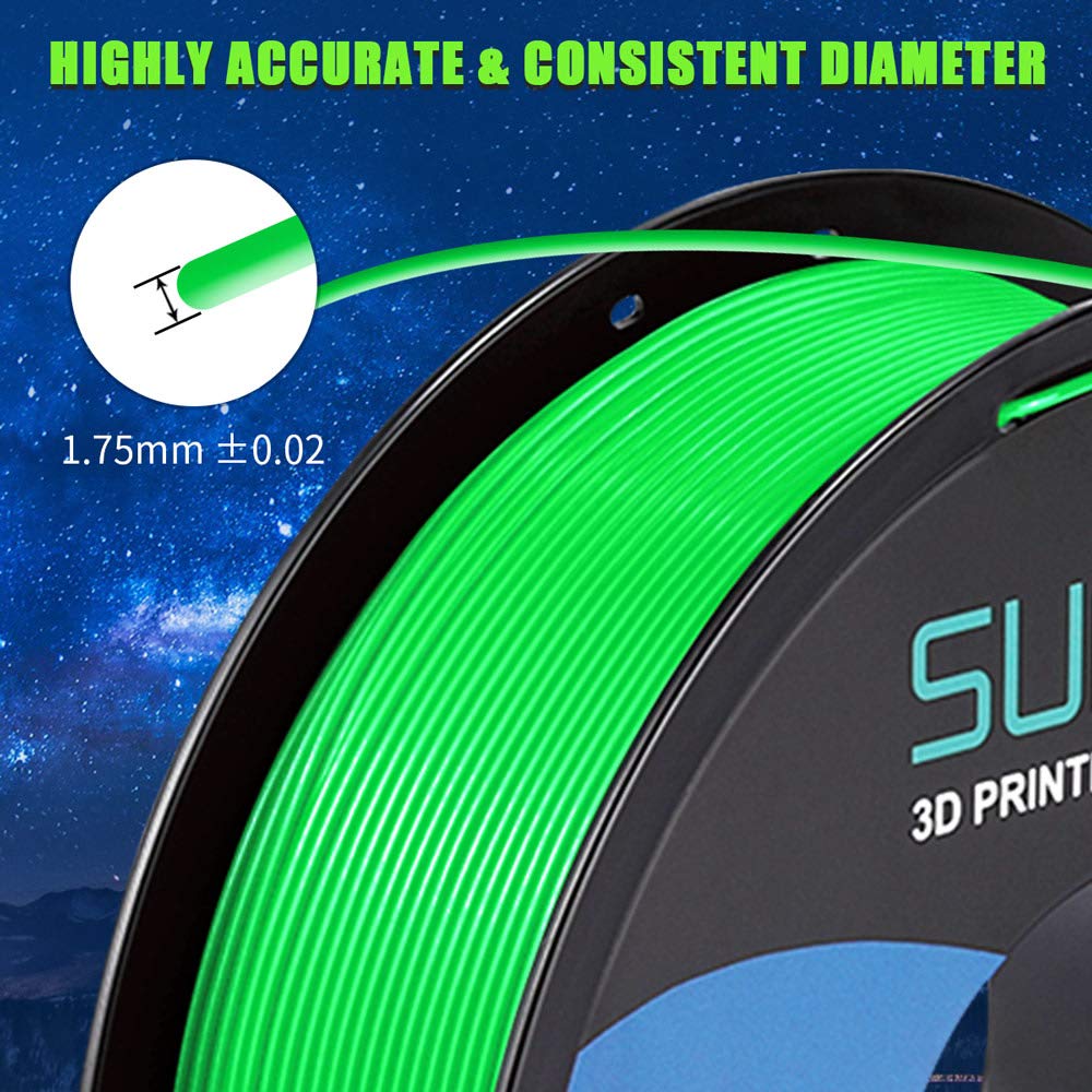 SUNLU PLA Filament 1.75mm 10KG (22LBS) - High Precision 3D Printer Filament with +/-0.02mm Tolerance - Includes 1KG PLA Plus in 10 Colors - Perfect for 3D Printing, DIY Projects & Creative Modeling