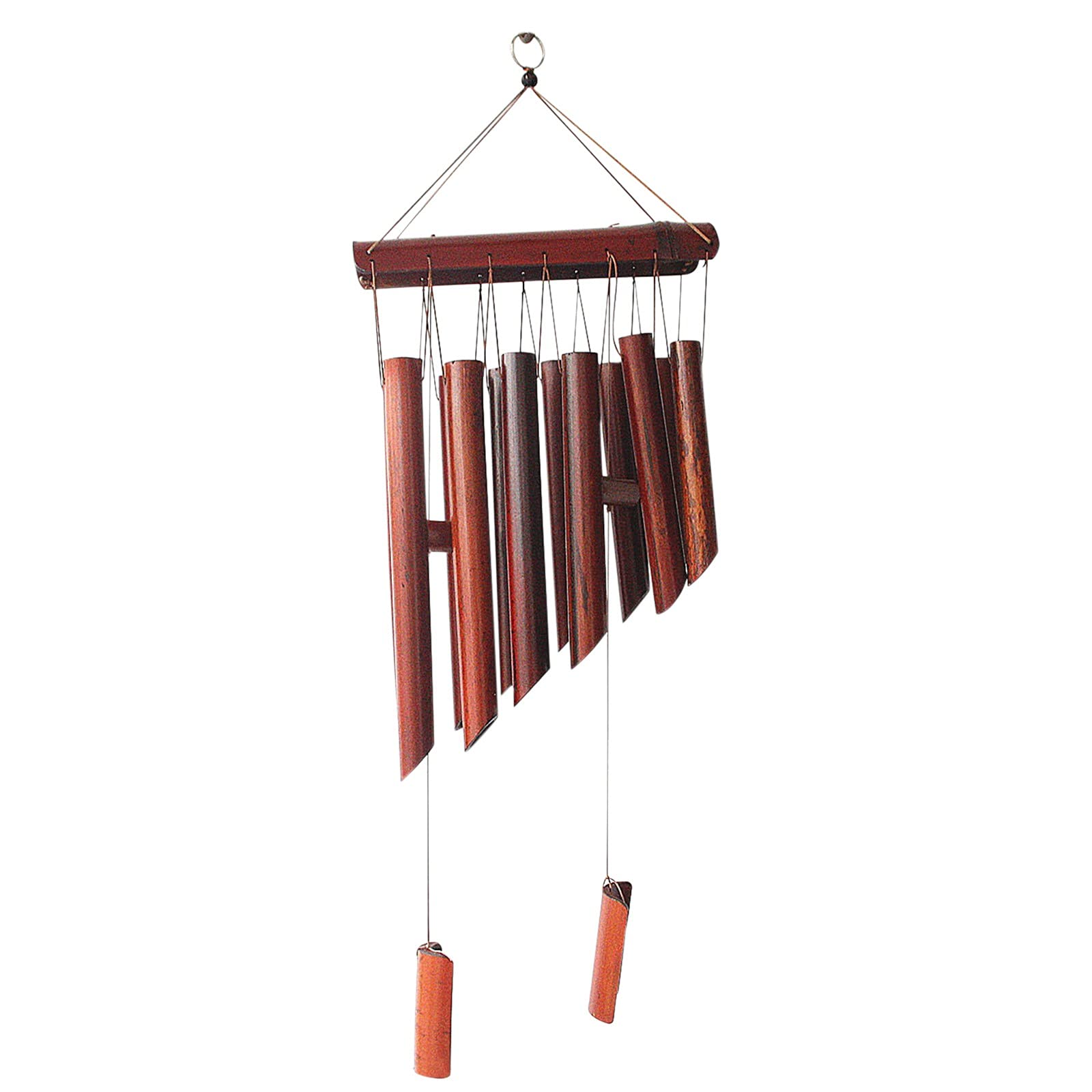 Solar-Powered Hummingbird Wind Chimes with Color-Changing LED Lights - Handmade Outdoor Hanging Decor for Garden, Patio, Balcony (Red Brown) | Perfect for Relaxing Backyard, Porch & Outdoor Spaces