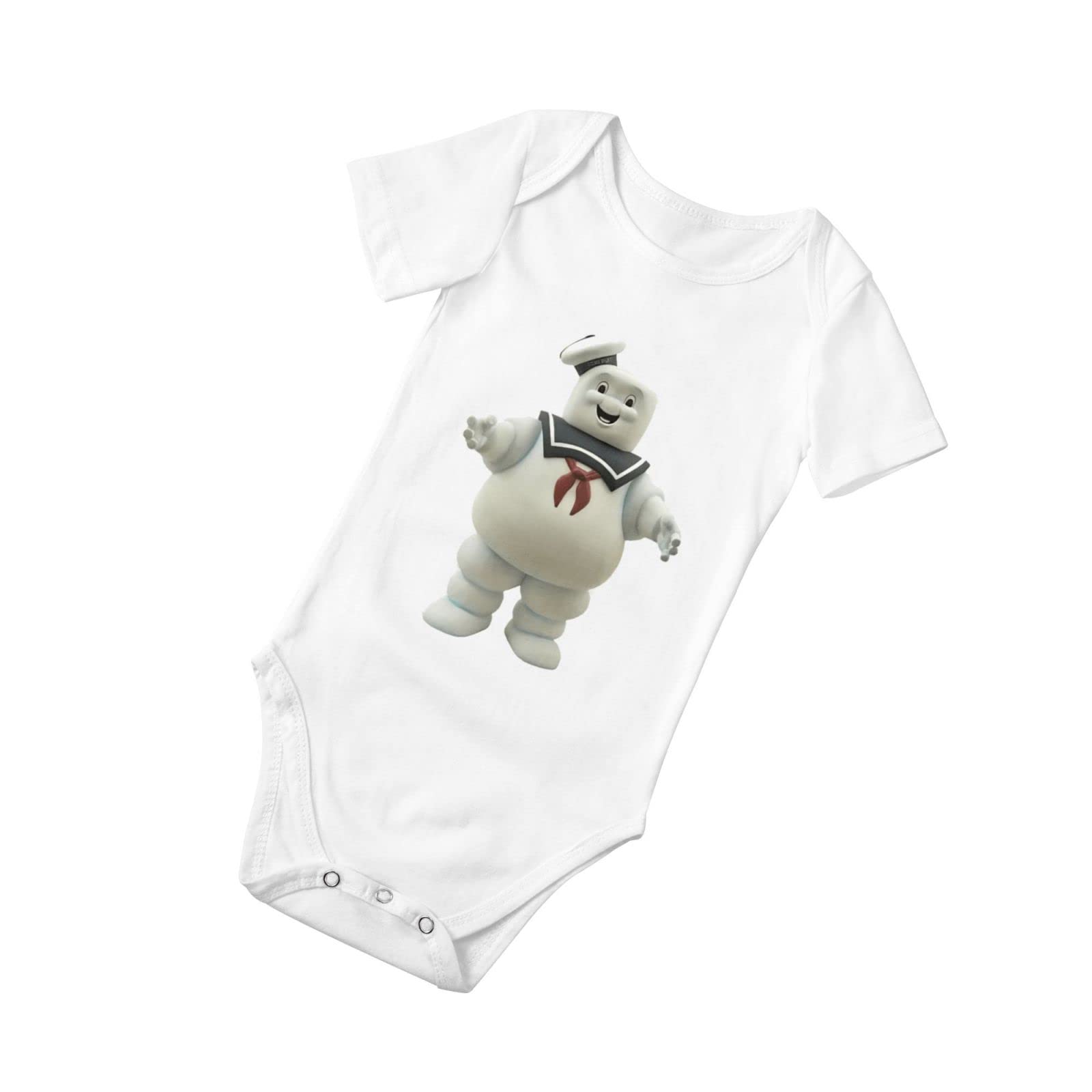 Ghostbusters Baby Onesie - Newborn Romper Unisex Short-Sleeve Bodysuit | 3D Printed Cotton Soft Jumpsuit for 6 Months Baby Boy & Girl | Perfect for Halloween Costume, Birthday Gift & Cute Daily Outfit