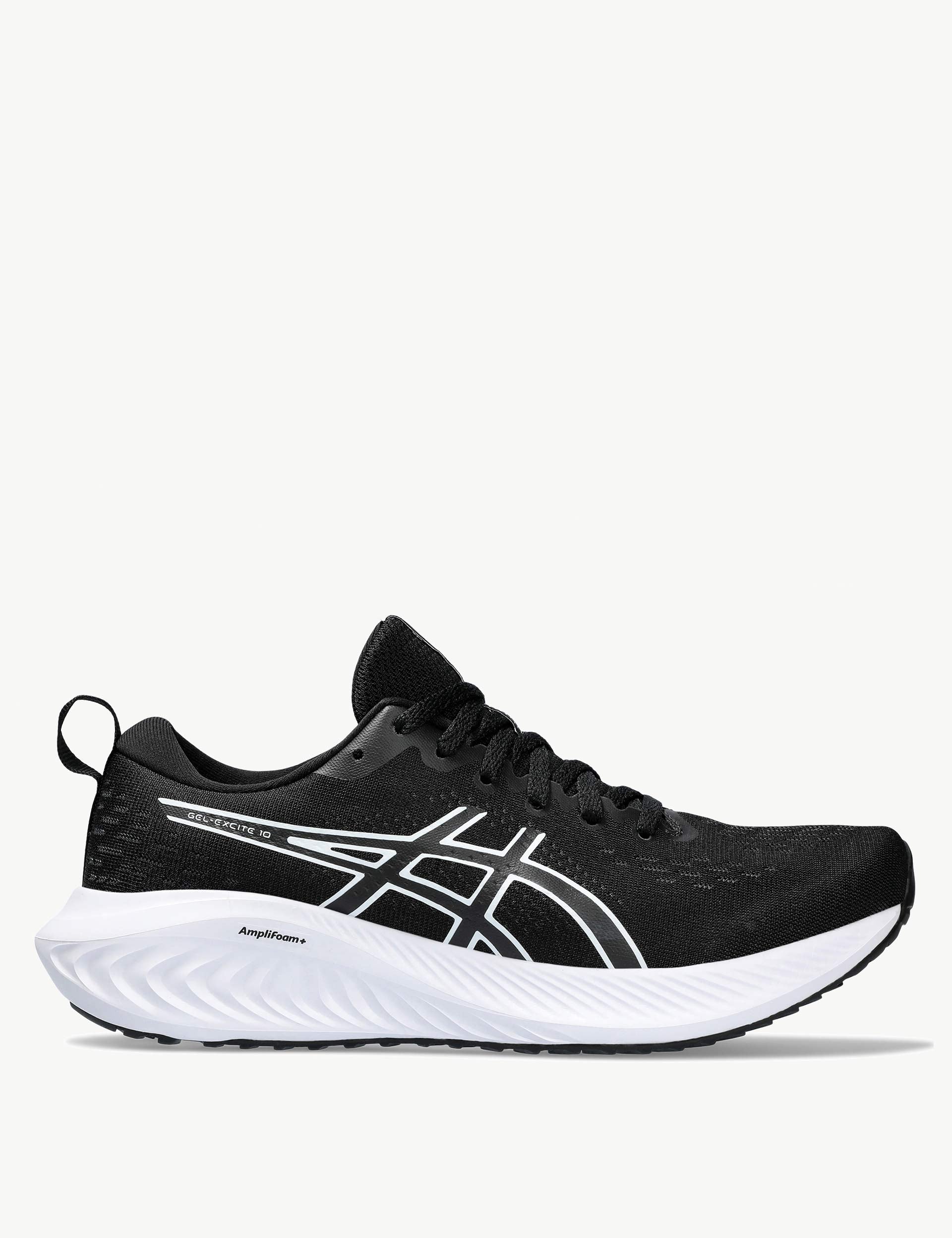 Gel Excite 10 Running Shoes - Black & White for Men & Women | Lightweight Cushioned Sneakers for Jogging, Gym Workouts & Daily Walking