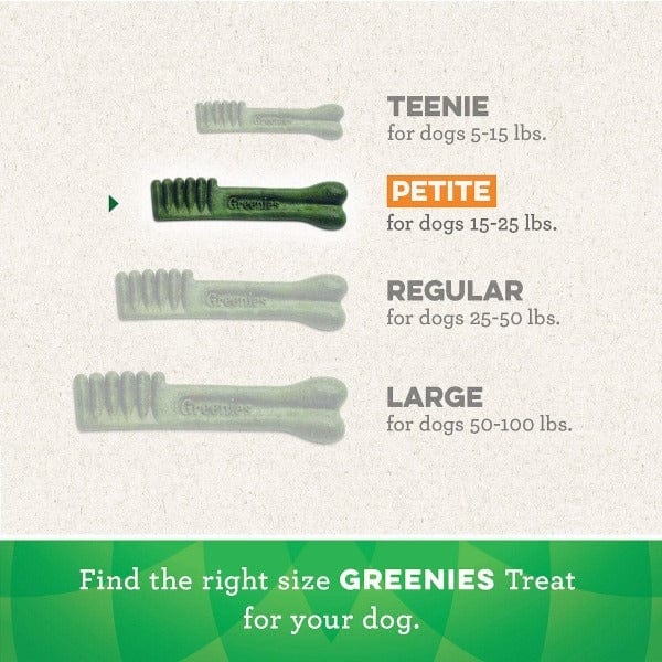 Greenies Original Petite Dog Dental Treats - Natural Teeth Cleaning Chews for Small Dogs | Freshens Breath & Reduces Plaque | Perfect for Daily Oral Care & Training Rewards