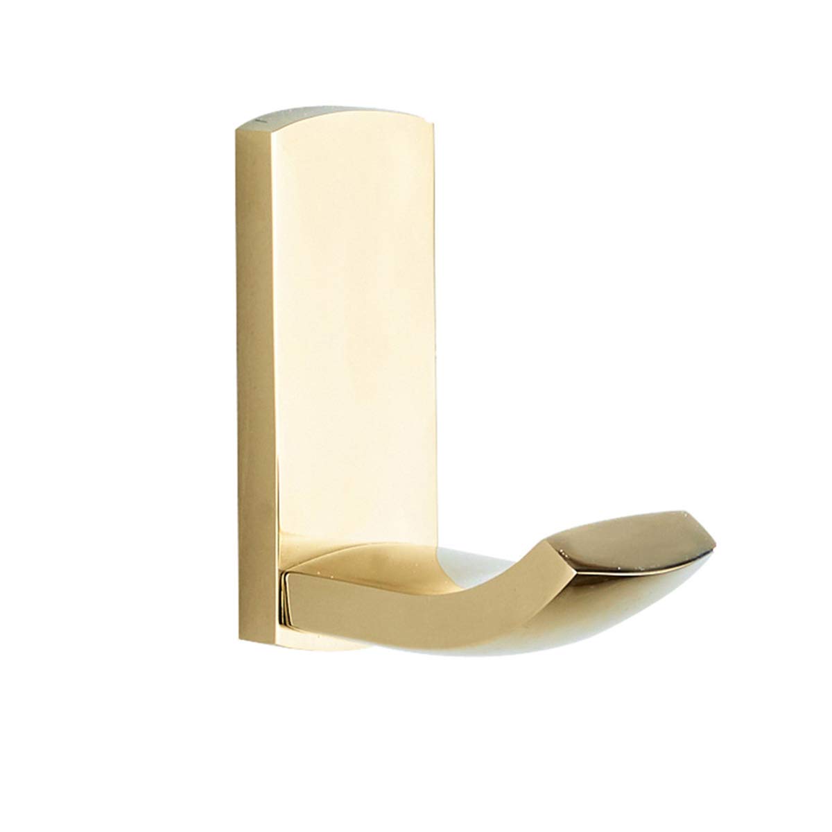 Flybath Brass Wall Mounted Coat Hook - Polished Gold Towel & Robe Hanger for Bathroom, Kitchen, Bedroom - Perfect for Hanging Bathrobes, Towels, and Clothes in Home Decor