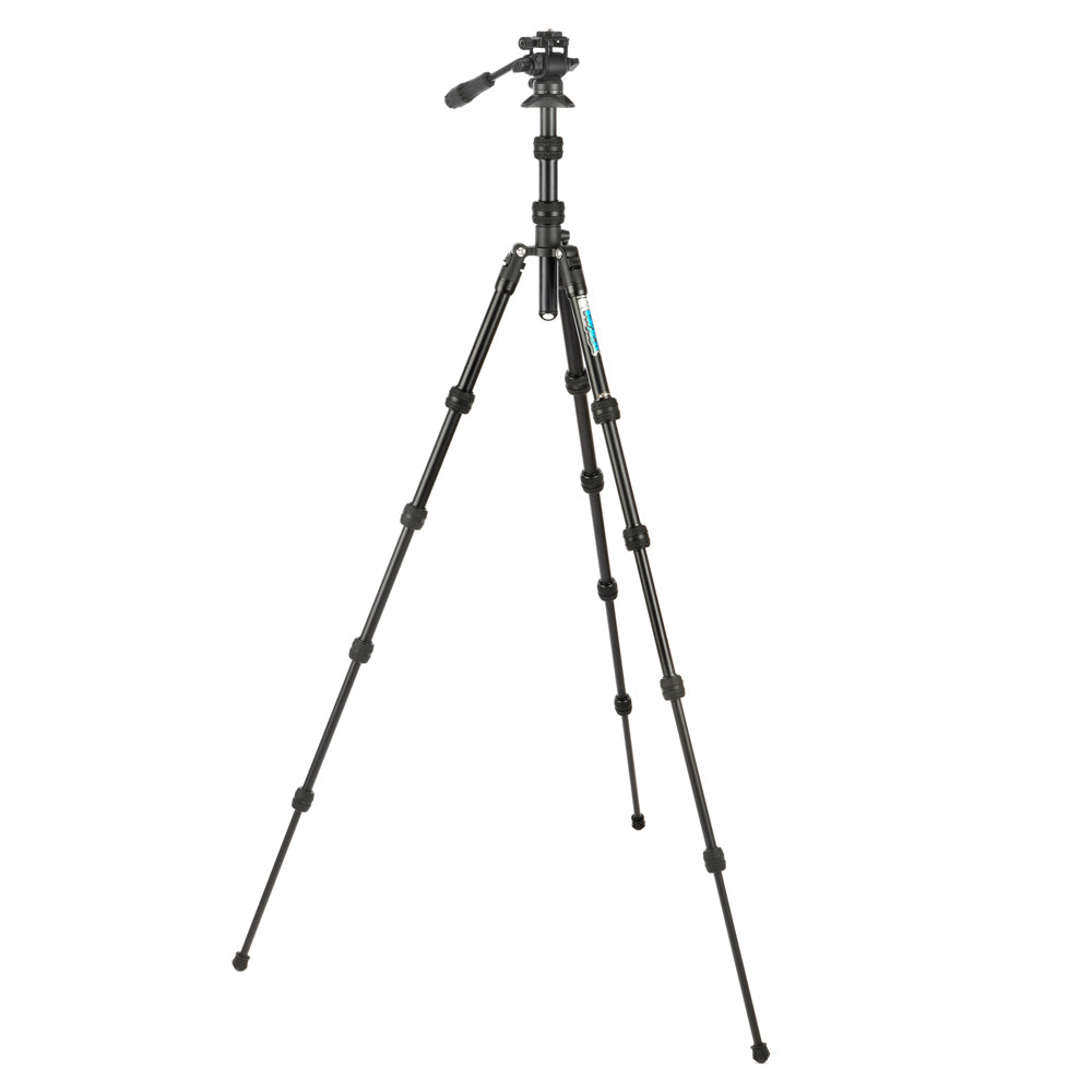 Punks Corey 2.0 Professional Video Tripod Kit with AirHed Trinity Stabilizer - Heavy Duty Camera Stand for DSLR, Mirrorless & Smartphones - Perfect for Vlogging, Live Streaming & Outdoor Photography
