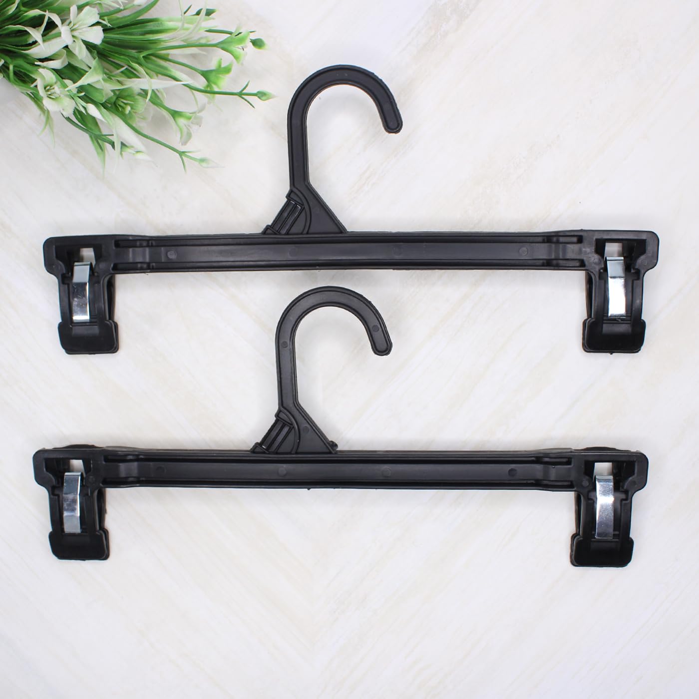 Kabello 2-Pack Black Wig Hangers with Cover - Portable Hair Extension Holder for Easy Storage & Organization - Perfect for Salon, Home, or Travel Use
