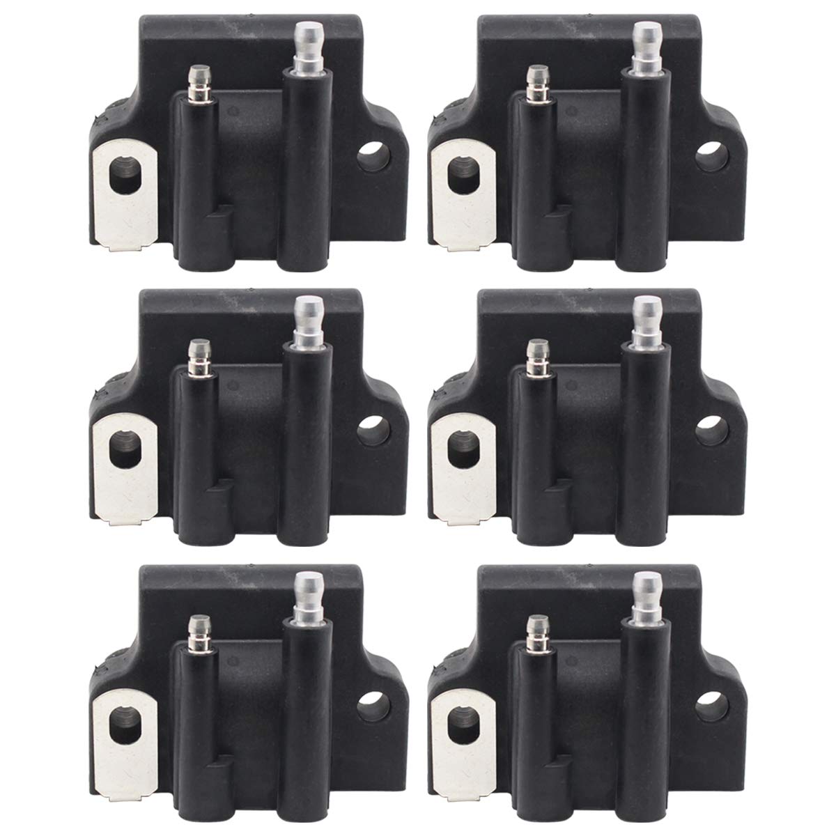 ApplianPar 6-Pack Ignition Coil 582508 18-5179 183-2508 Compatible with Johnson Evinrude Outboard Engine - Perfect for Marine Boat Motor Repair & Maintenance