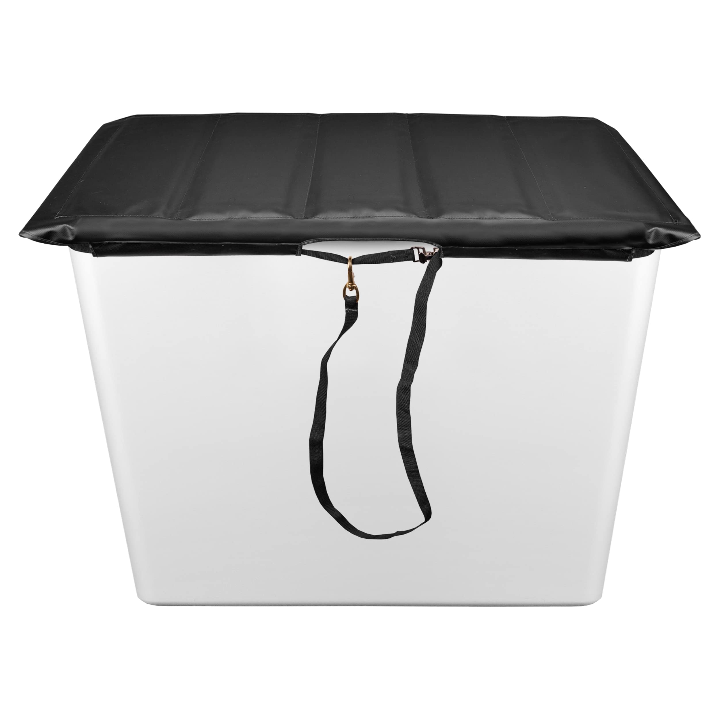 **Foldable Hard Top Bucket Cover for Bucket Trucks – Waterproof & Space-Saving Design with Nylon Strap & Buckle – Fits 2-Man Bucket (28