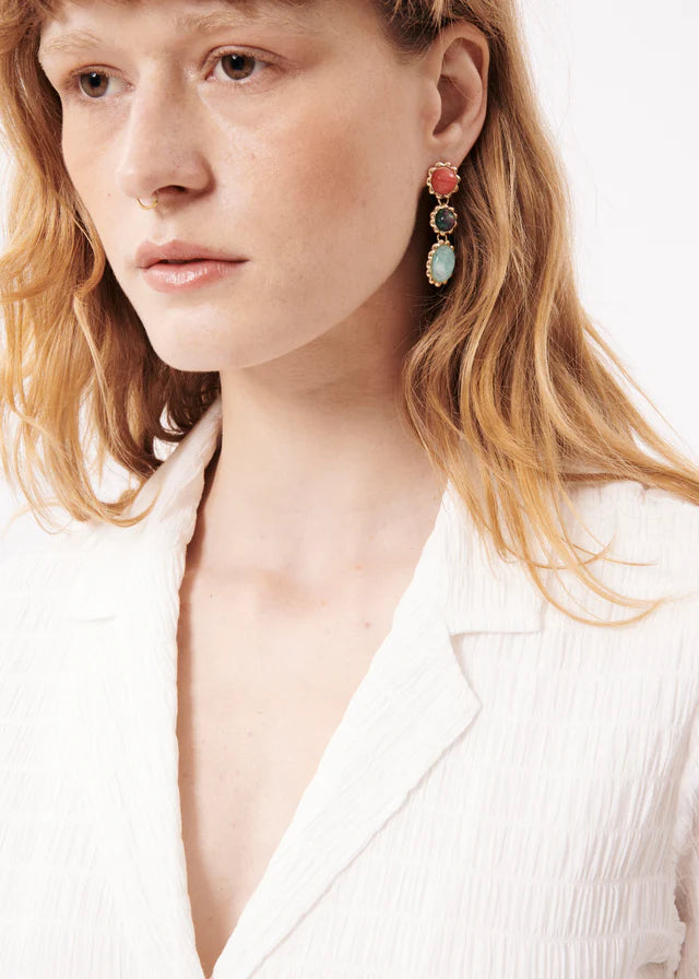 CACILIE Fashion Earrings for Women - Multi Color Dangle Earrings | Trendy Jewelry for Party, Wedding & Everyday Wear