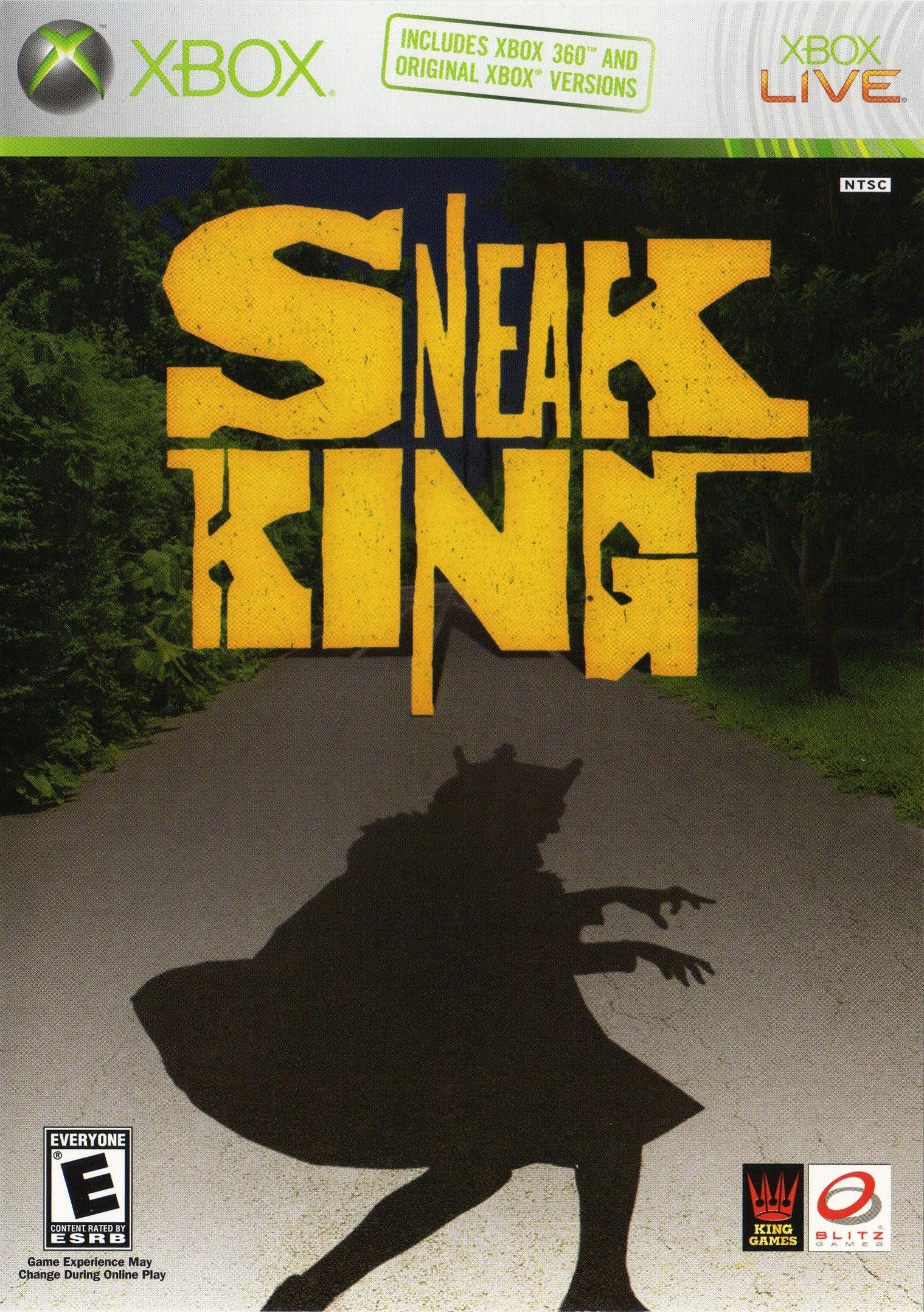 Used Sneak King Xbox 360 Video Game - Retro Classic Action Adventure Game for Collectors & Gamers - Perfect for Nostalgic Gaming Nights & Xbox Collections