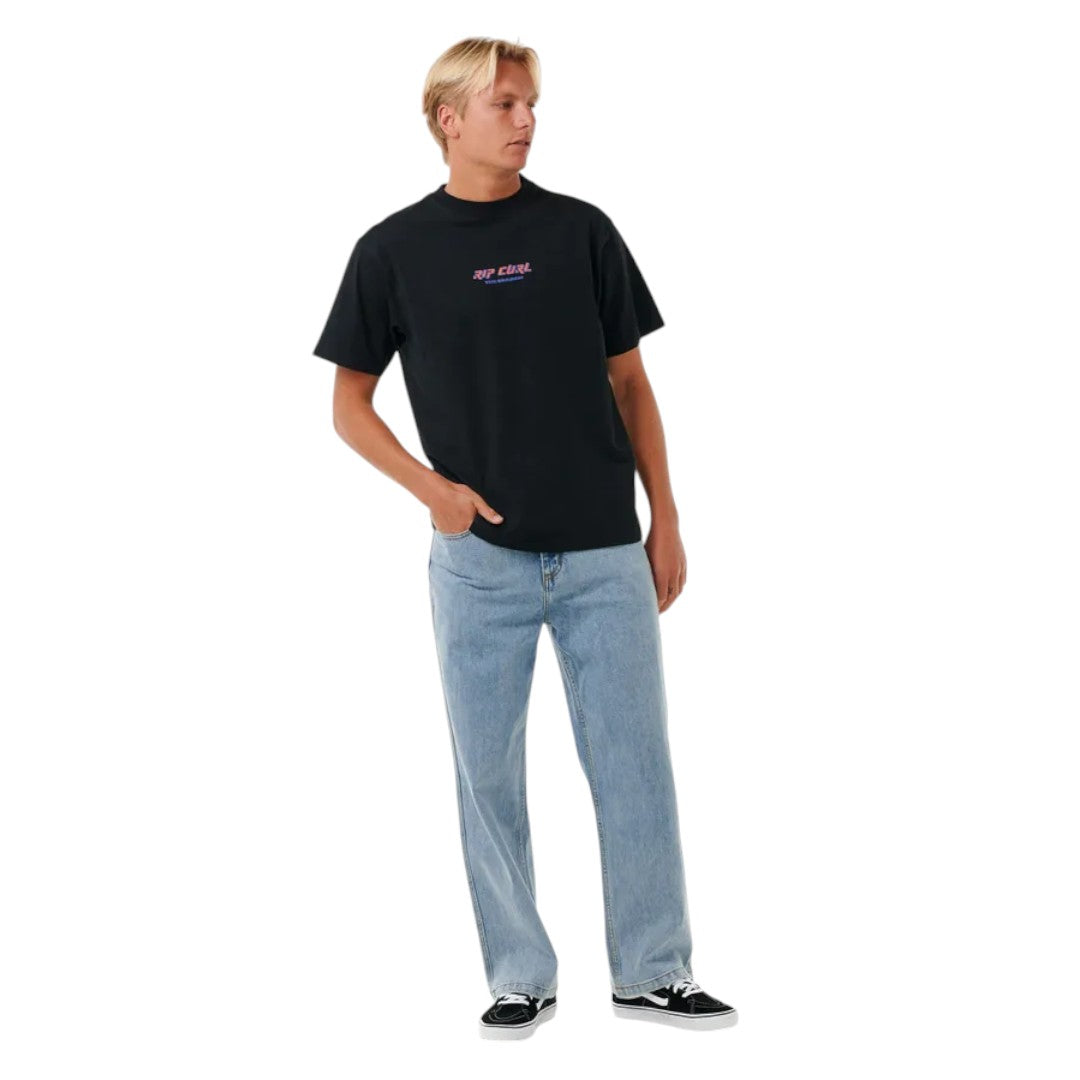 Ripcurl Men's Dosed Denim Pants - Stretch Comfort Fit Jeans for Surfing, Skateboarding & Casual Wear