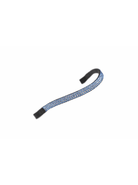 Velociti Gara Wide Diamante Browband - Elegant Horse Bridle Headpiece for Equestrian Riding & Show Jumping | Perfect for Dressage, Competitions & Horse Shows