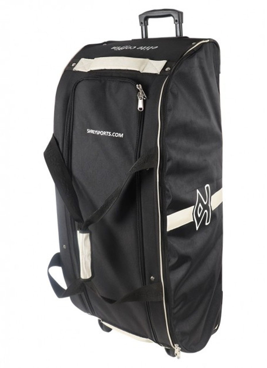 Shrey Elite Coffin Wheelie Cricket Kit Bag - Premium Cricket Equipment Storage with Wheels - Perfect for Cricket Matches, Practice & Travel