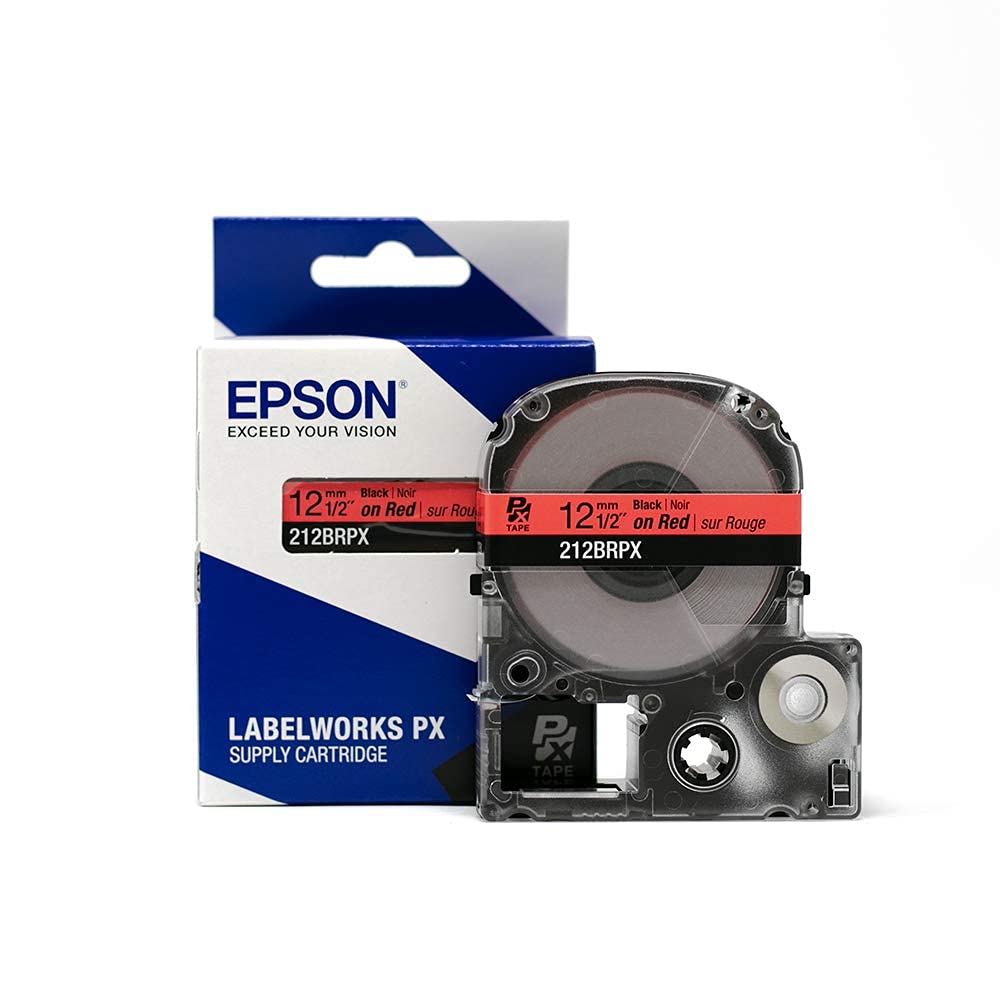 LABELWORKS LW-PX300VP Industrial Label Maker Kit with 212PX PET Tape Cartridges - Black on Blue, Red & Yellow | Teacher's Pet Labeling Bundle for Classroom Organization, Office Supplies & Industrial Labeling Needs