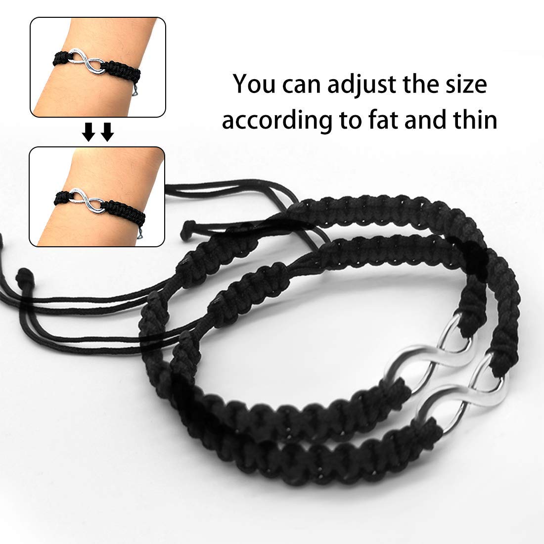Best Friend Necklaces for 2 - BFF Matching Jewelry Set with His & Hers Bracelets, Valentine's Day Couple Gifts for Anniversaries, Birthdays and Special Occasions | Perfect for Best Friends, Couples and Loved Ones