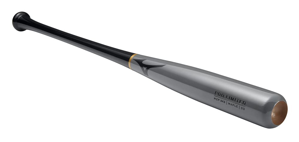Mizuno Pro Limited Maple Wood Baseball Bat - Rock Hard Maple, Compressed Barrel, Ink Dot, Cupped End - Perfect for Professional Training & Competitive Games