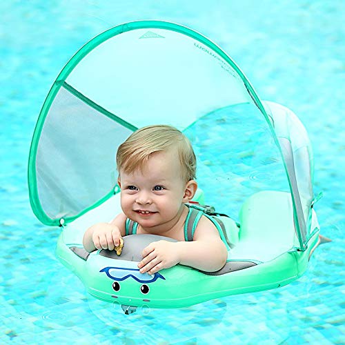 **Best Baby Pool Float with Canopy – Non-Inflatable Solid Swim Float for Infants & Toddlers – Soft, Waterproof & Safe for Boys & Girls – Perfect for Beach, Pool & Summer Fun**